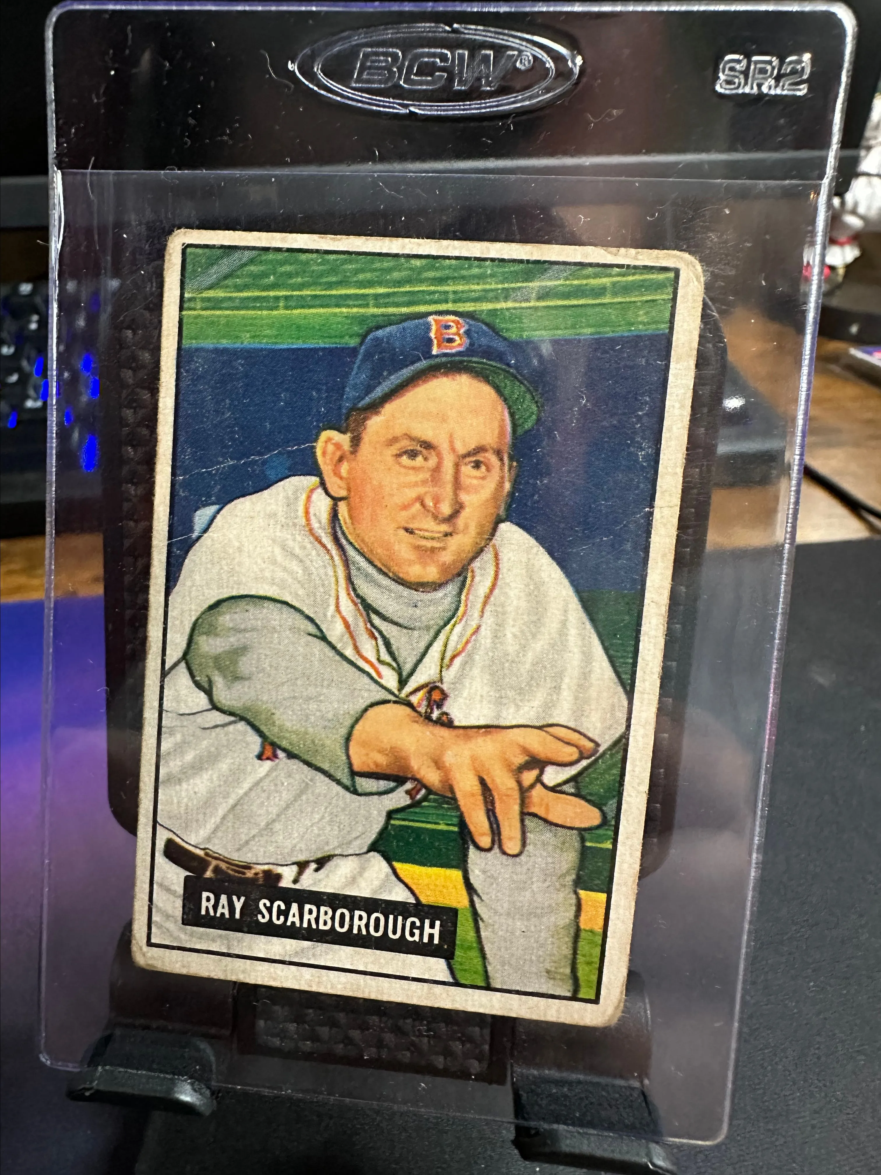 Product image for RAY SCARBOROUGH 1951 BOWMAN BOSTON RED SOX VINTAGE