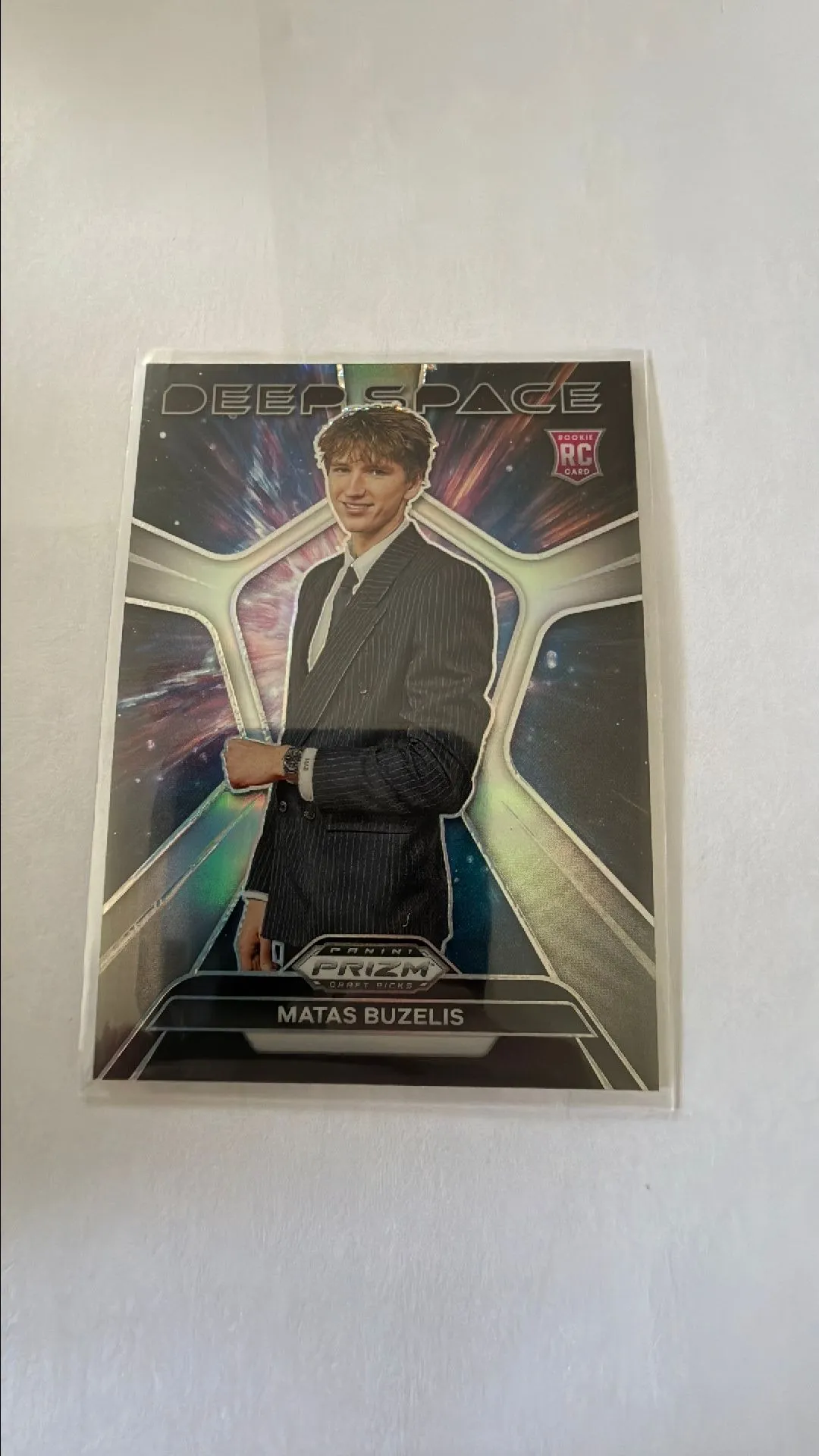 Product image for Matas Buzelis [Silver] #7 2024 Prizm Draft Picks Deep Space