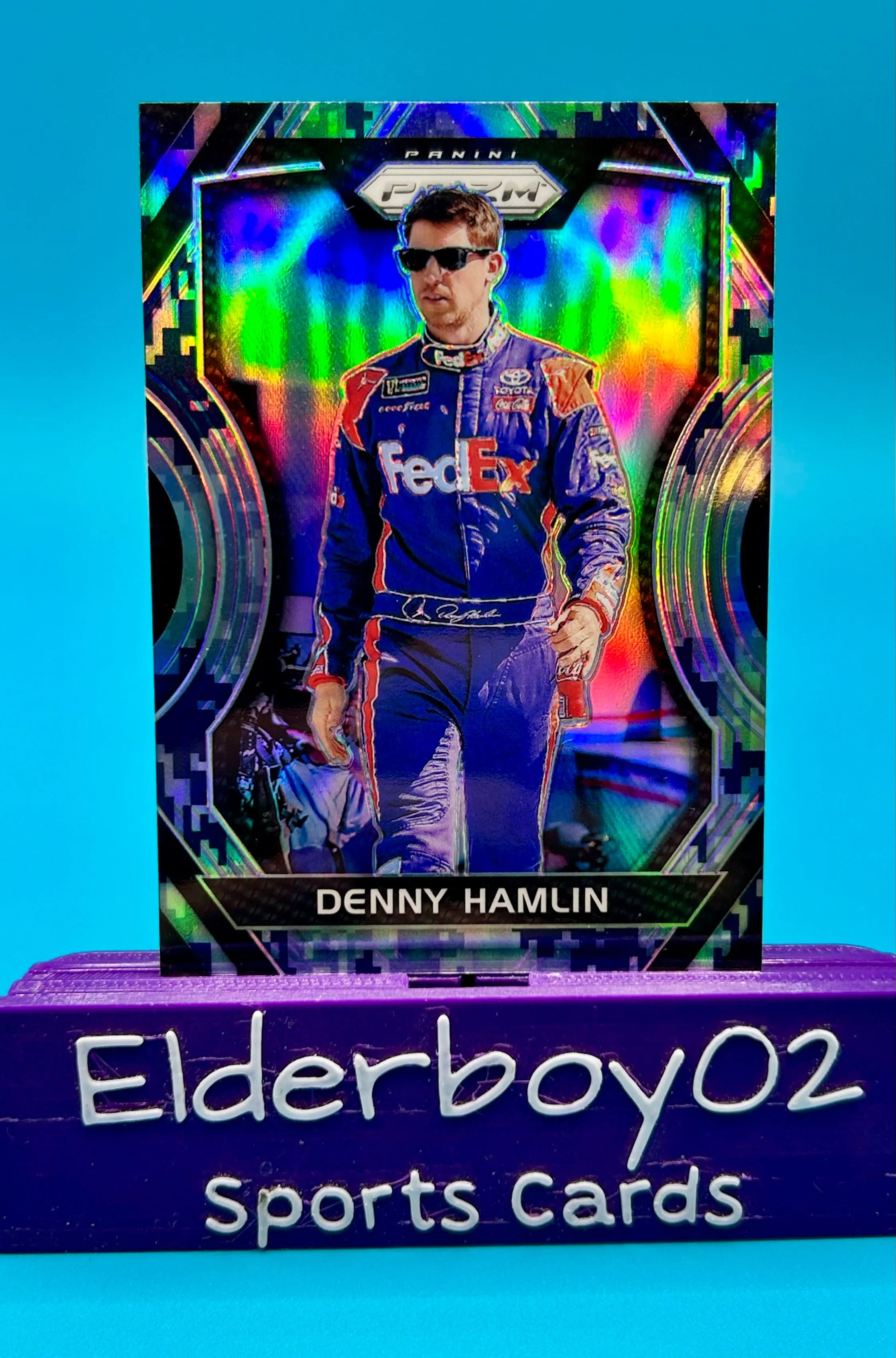 Product image for Denny Hamlin Camo Prizm 2018 Panini Prizm Racing Nascar