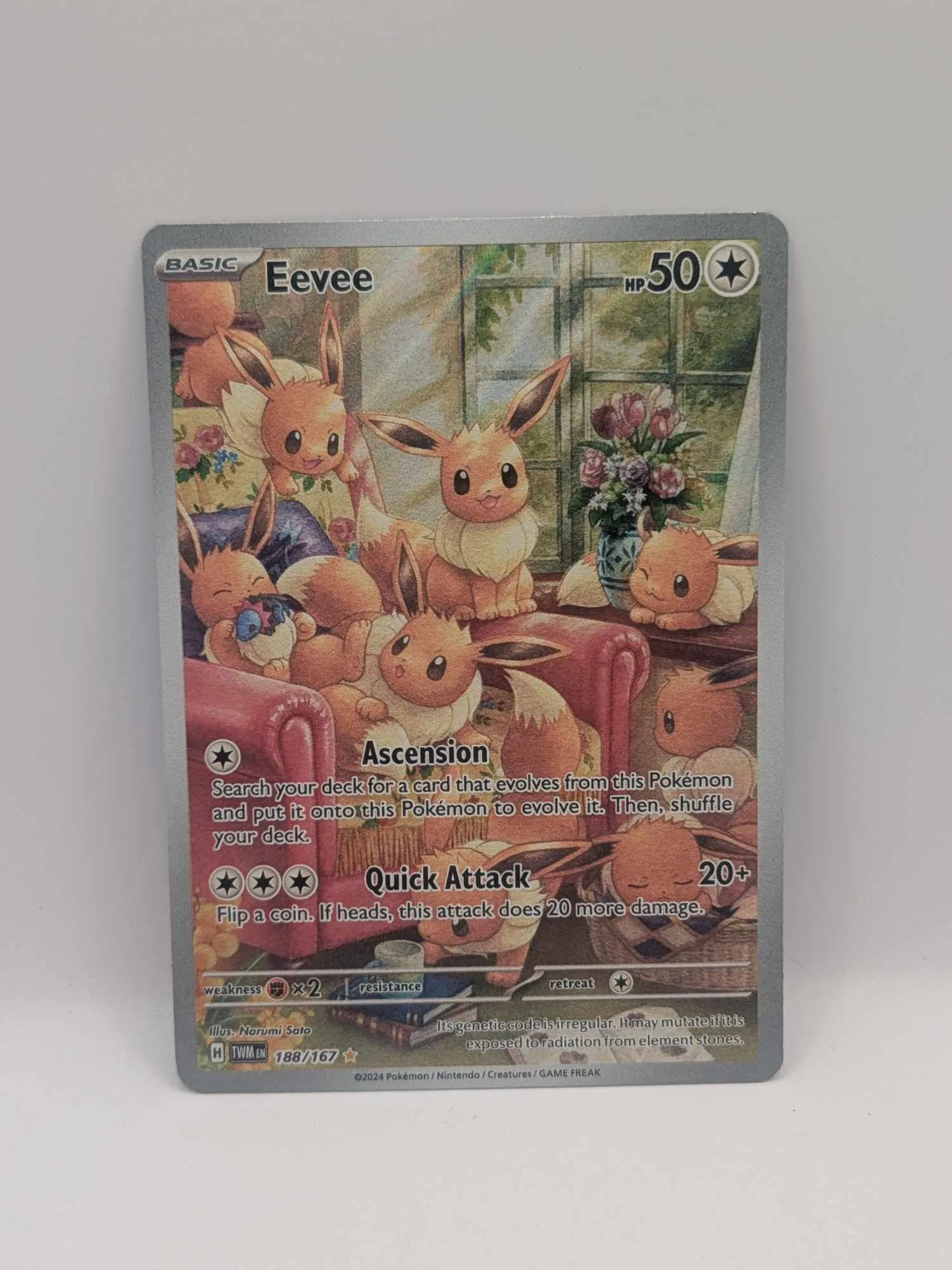 Product image for Eevee 188 Illustration Rare Twilight Masquerade
