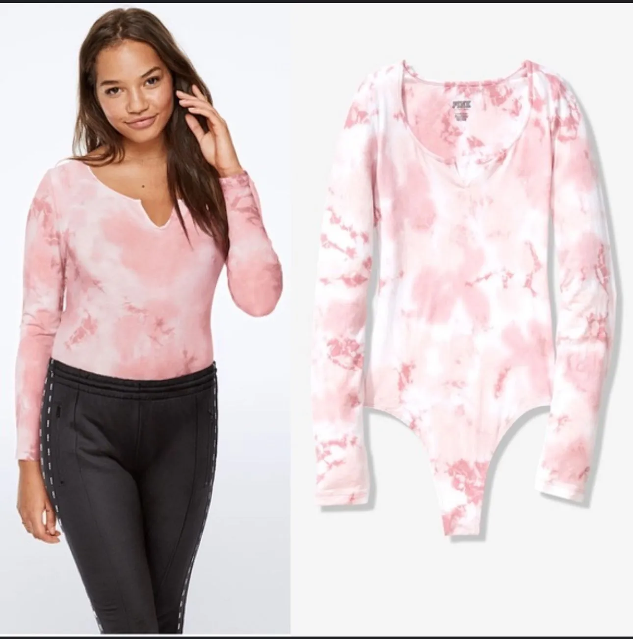 Product image for 67 Pink bodysuit NWT Sz Med