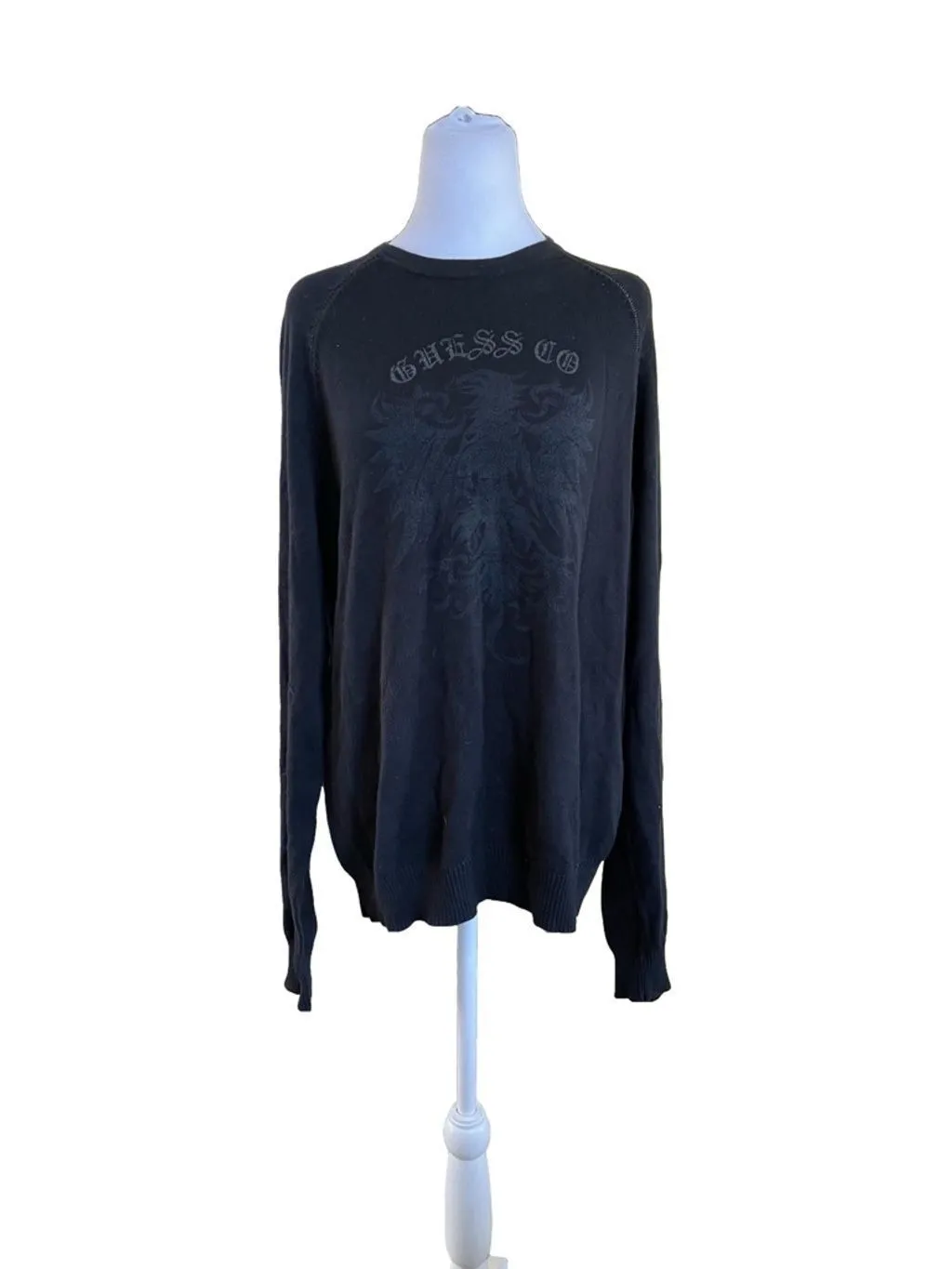 Product image for Men's Guess Sweater, Size L, Black
