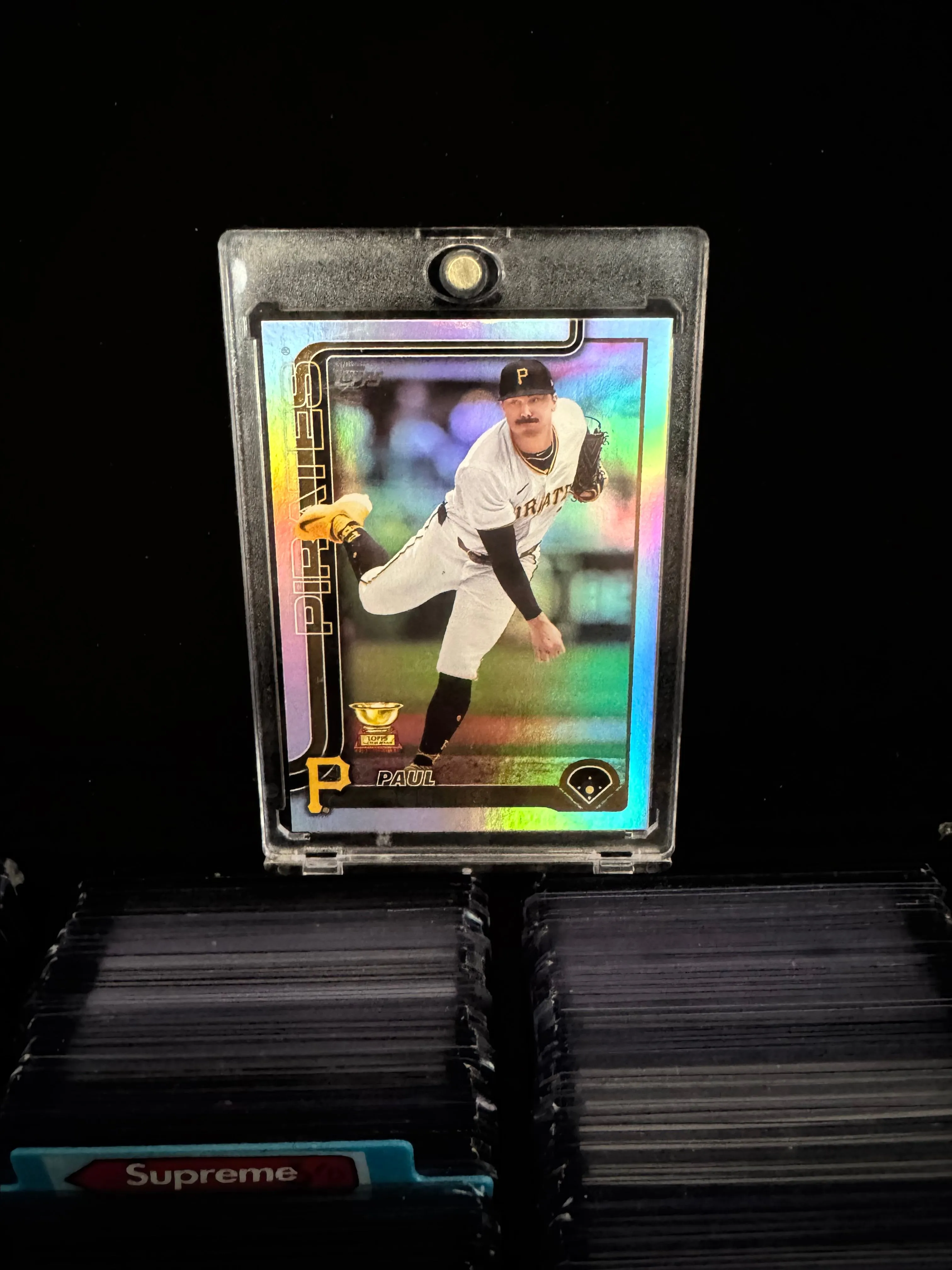Product image for 2025 Topps Series 1 Paul Skenes Second Year/All Star Game Rookie Rainbow Foil