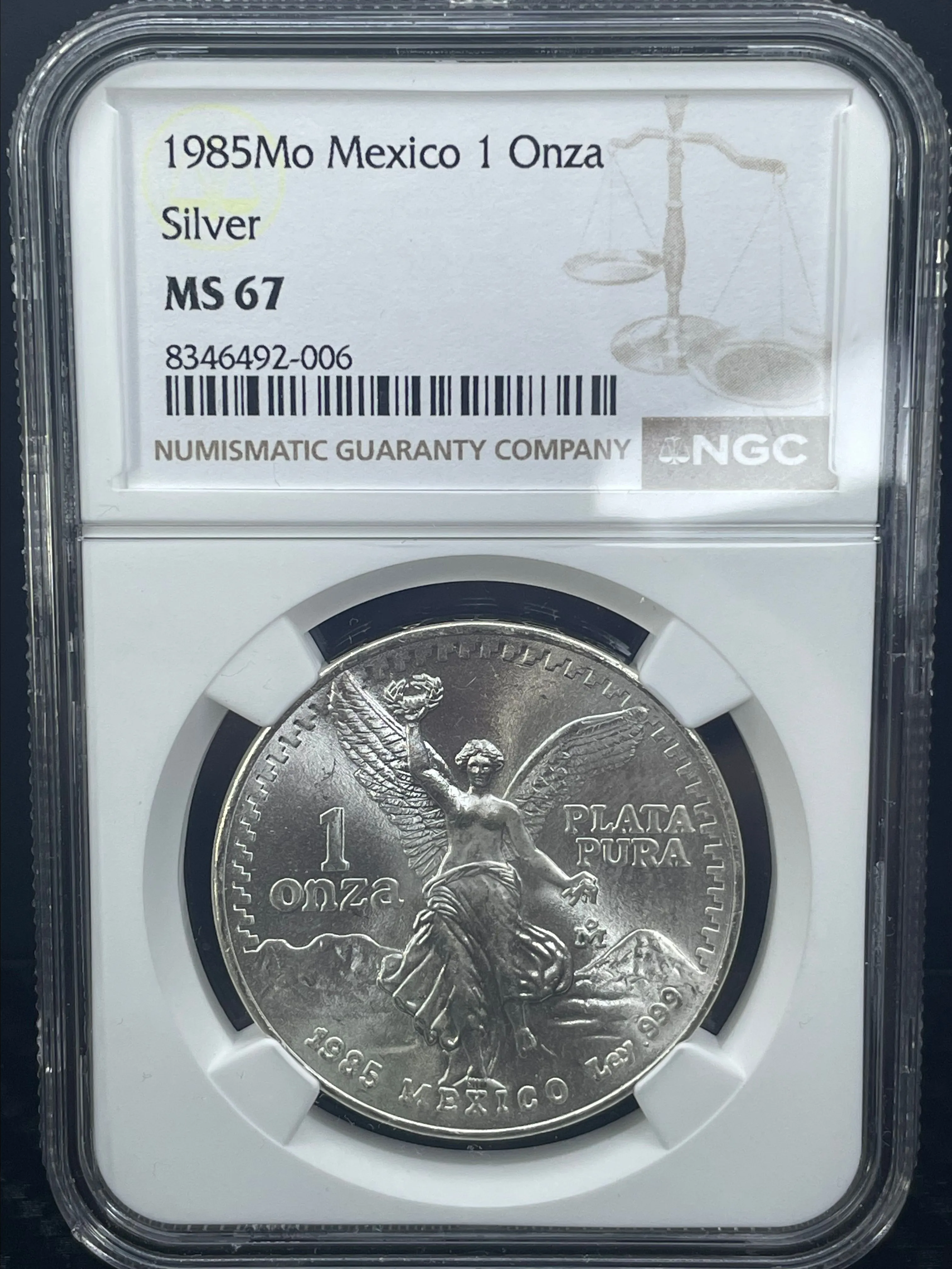 Product image for 1985 MS67 Mexico 1 Onza (Amazing Luster)
