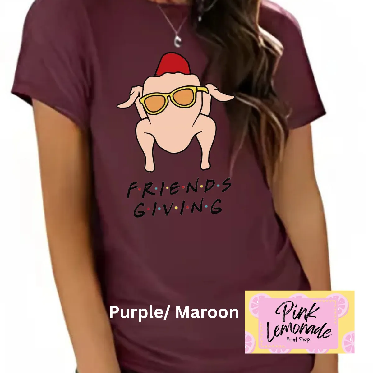 Product image for Friends Giving Turkey (Maroon/ Purple)
