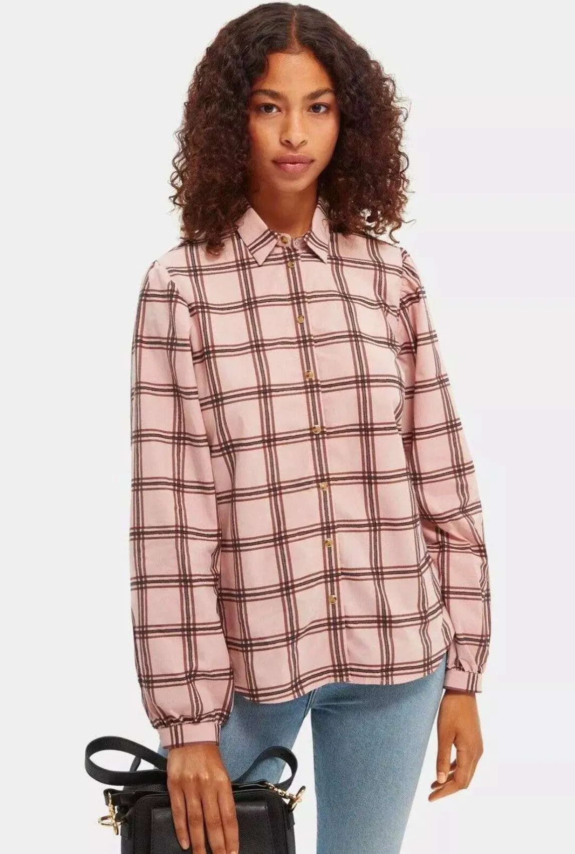 Product image for (SMALL) NWT SCOTCH & SODA PEARL SNAP FRONT BUTTON DOWN (PTP 19)