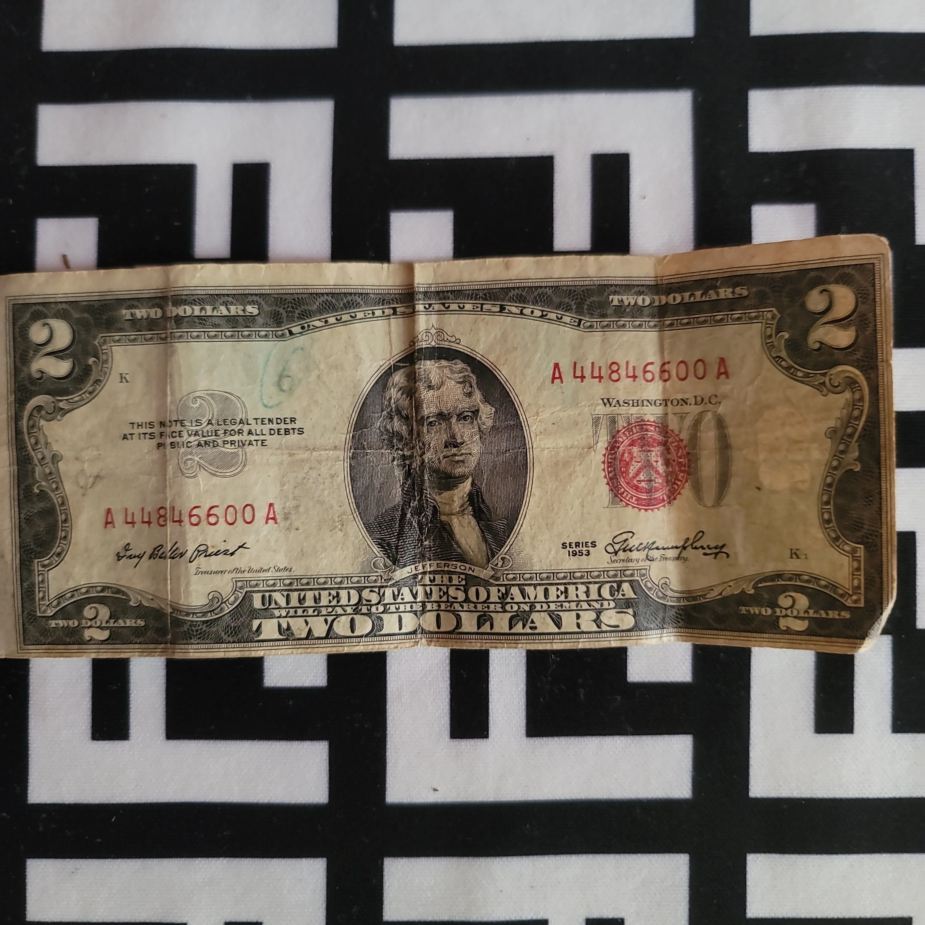 Product image for rare silver note