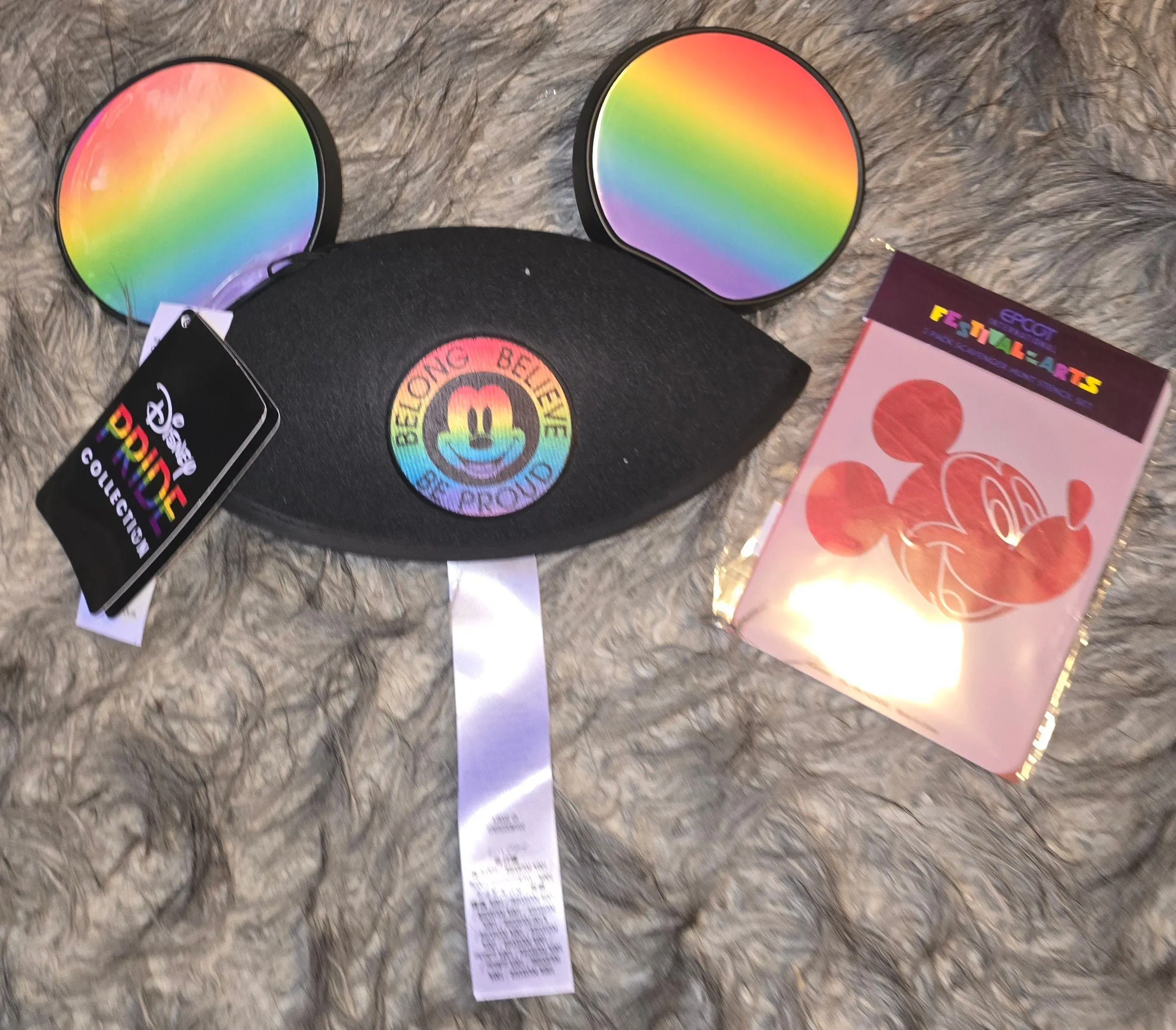 Product image for Disney Parks Pride Collection Mickey Mouse Ear Hat Adult New with Tags & Craft