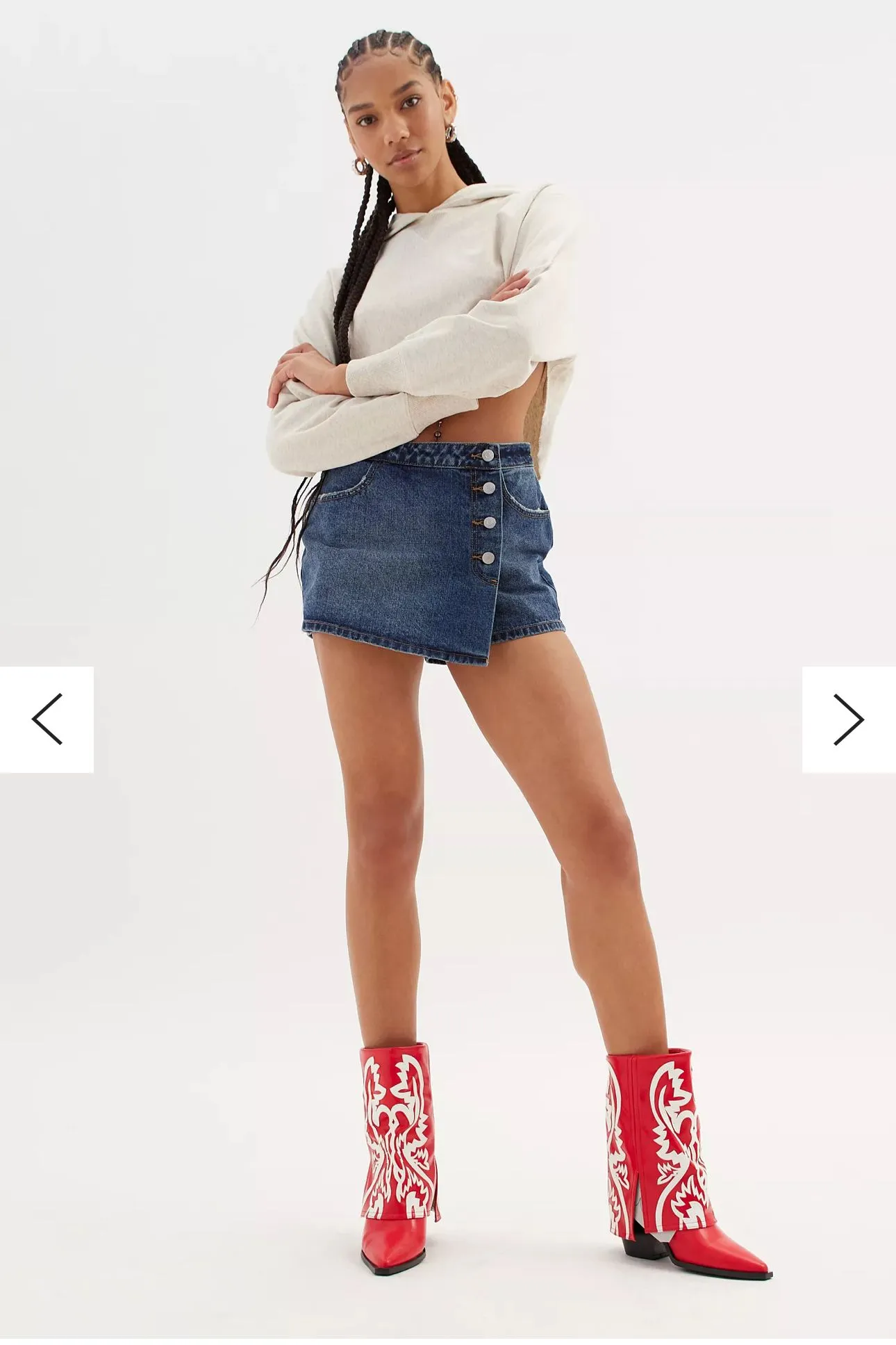 Product image for Urban Outfitters BDG Skye light wash Denim Skort