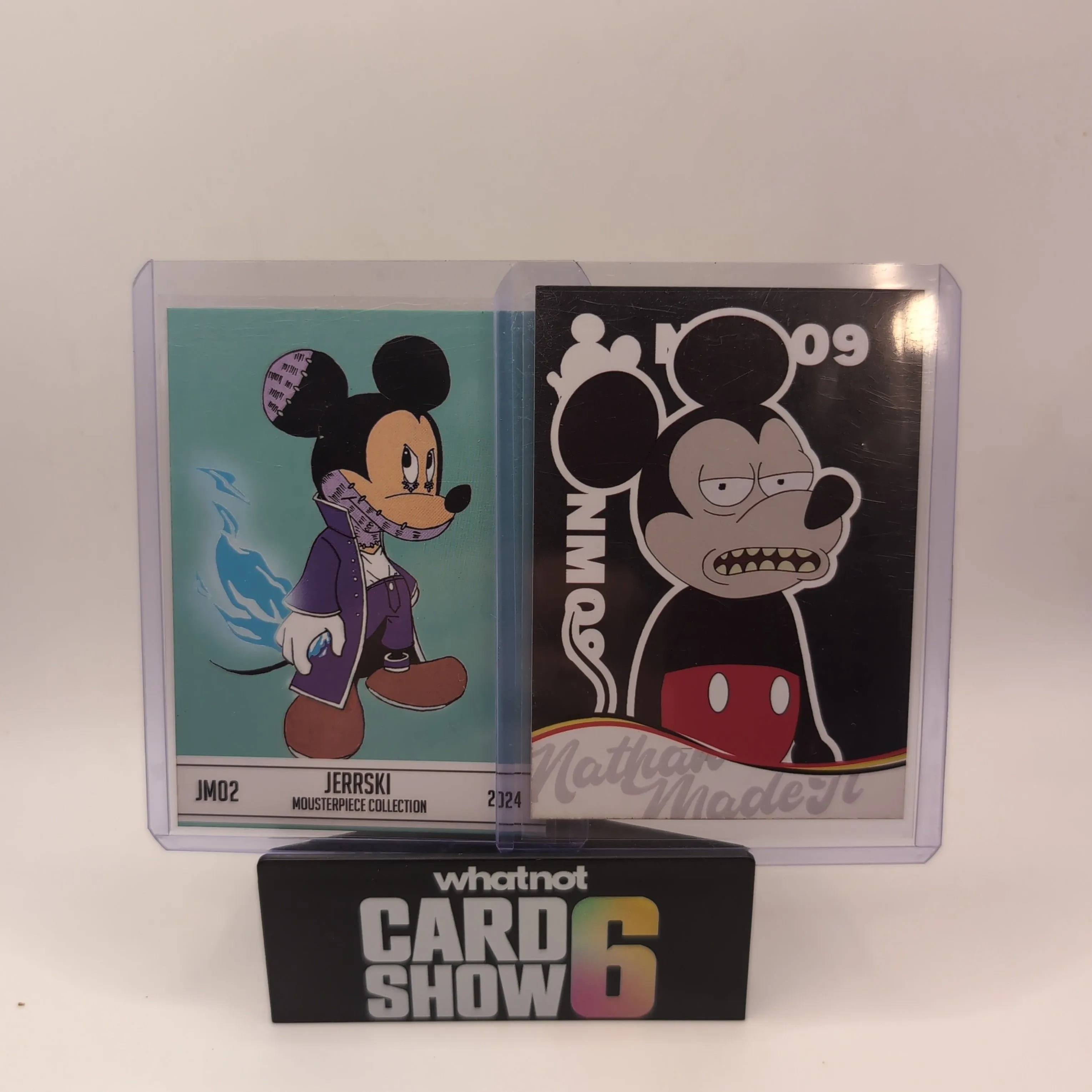 Product image for Mickey mouse the mousterpiece collection two card custom lot by kickstradomis