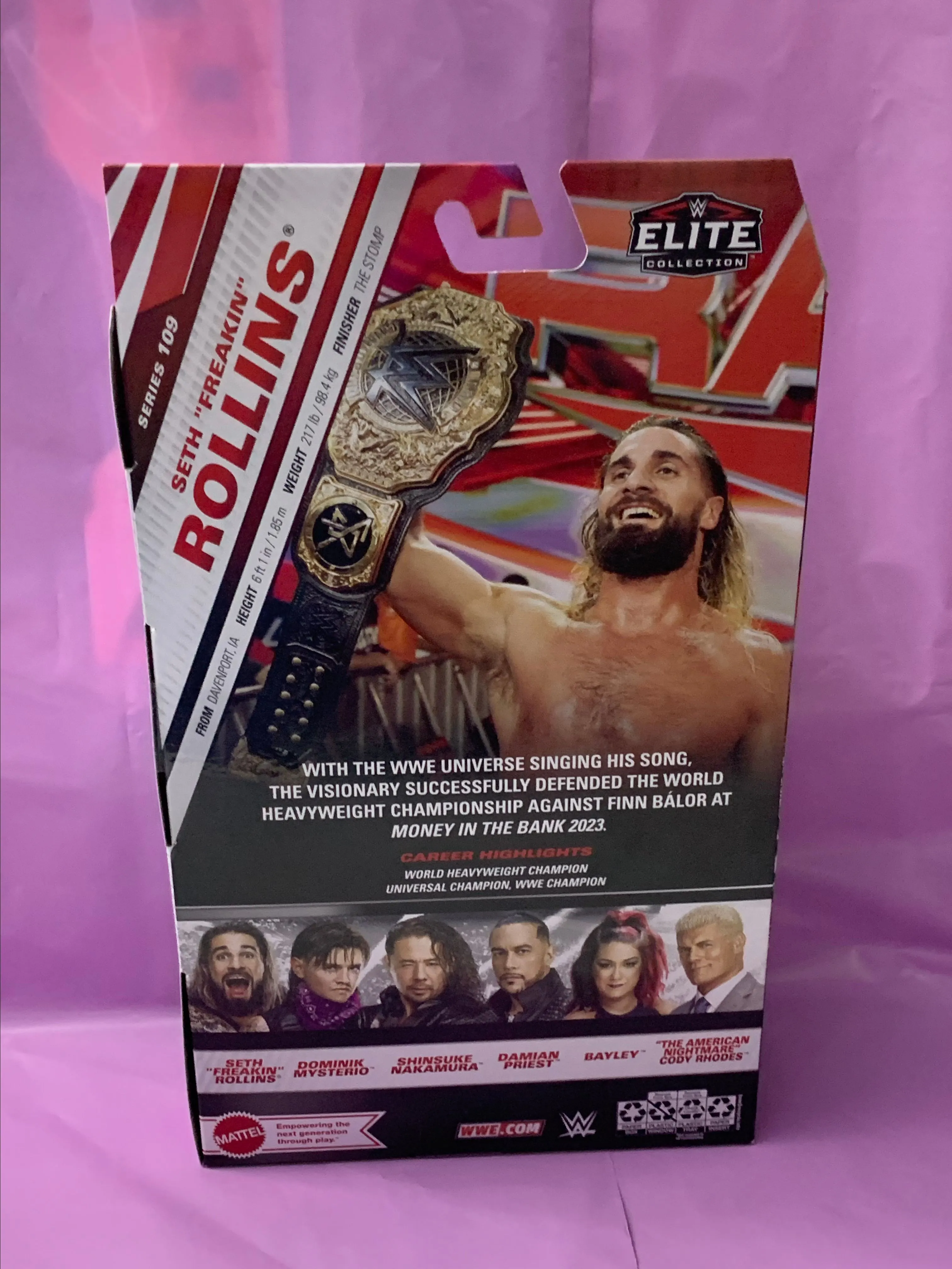Product image for WWE Seth Rollins Elite 109 Figure Mattel