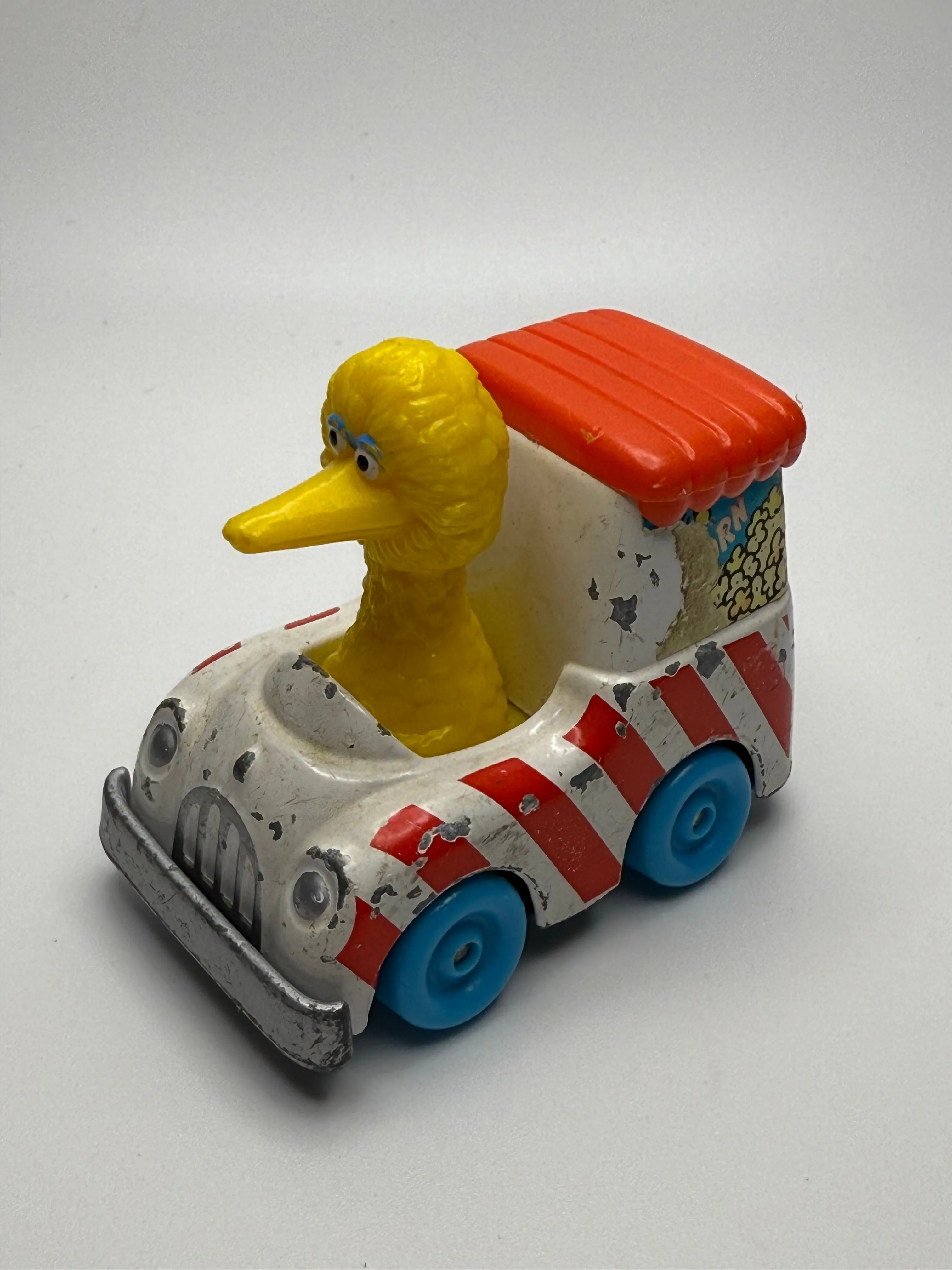 Product image for 74. Sesame Street Die Cast Big Bird Popcorn Wagon 1983