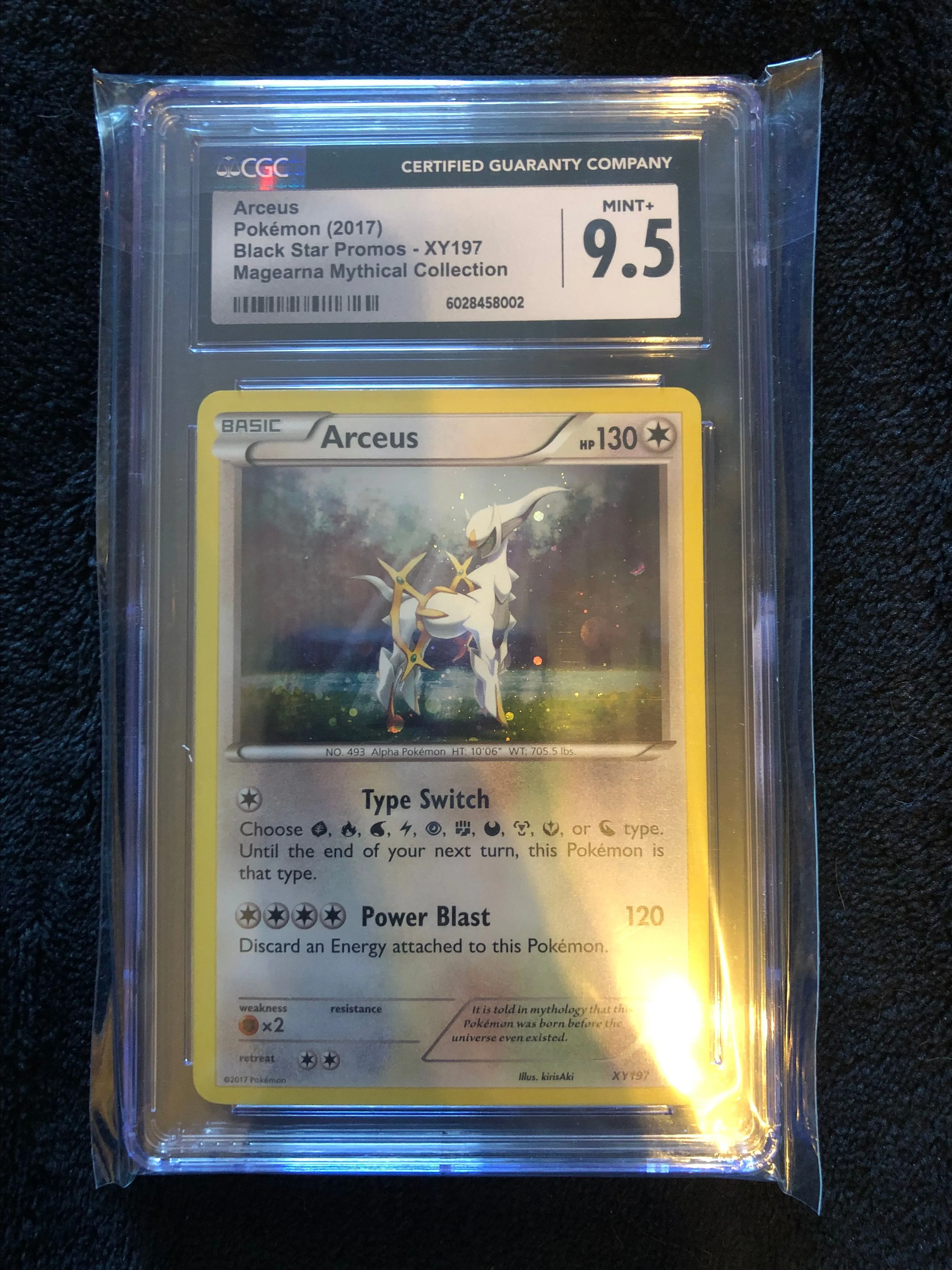 Product image for Pokemon CGC Mint 9.5 Arceus Black Star Promo #XY197