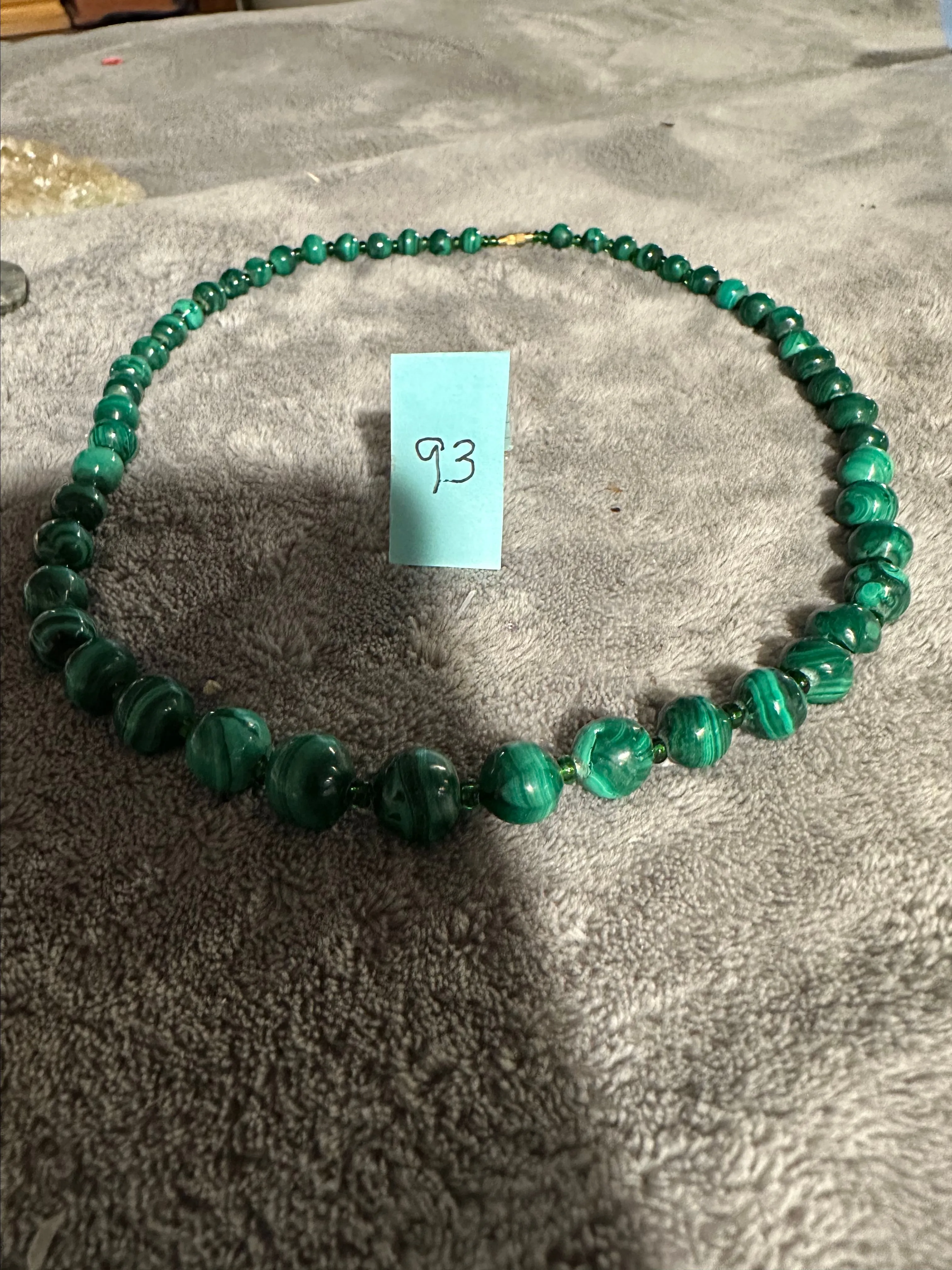 Product image for Malachite sphere necklace