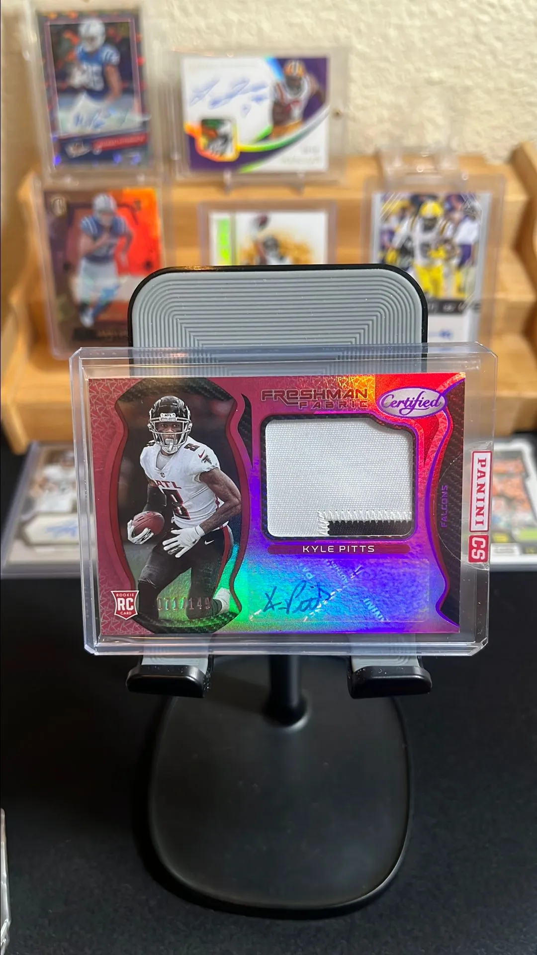 Product image for Kyle Pitts /149 Patch Auto 2021 Freshmen Fabric Certified