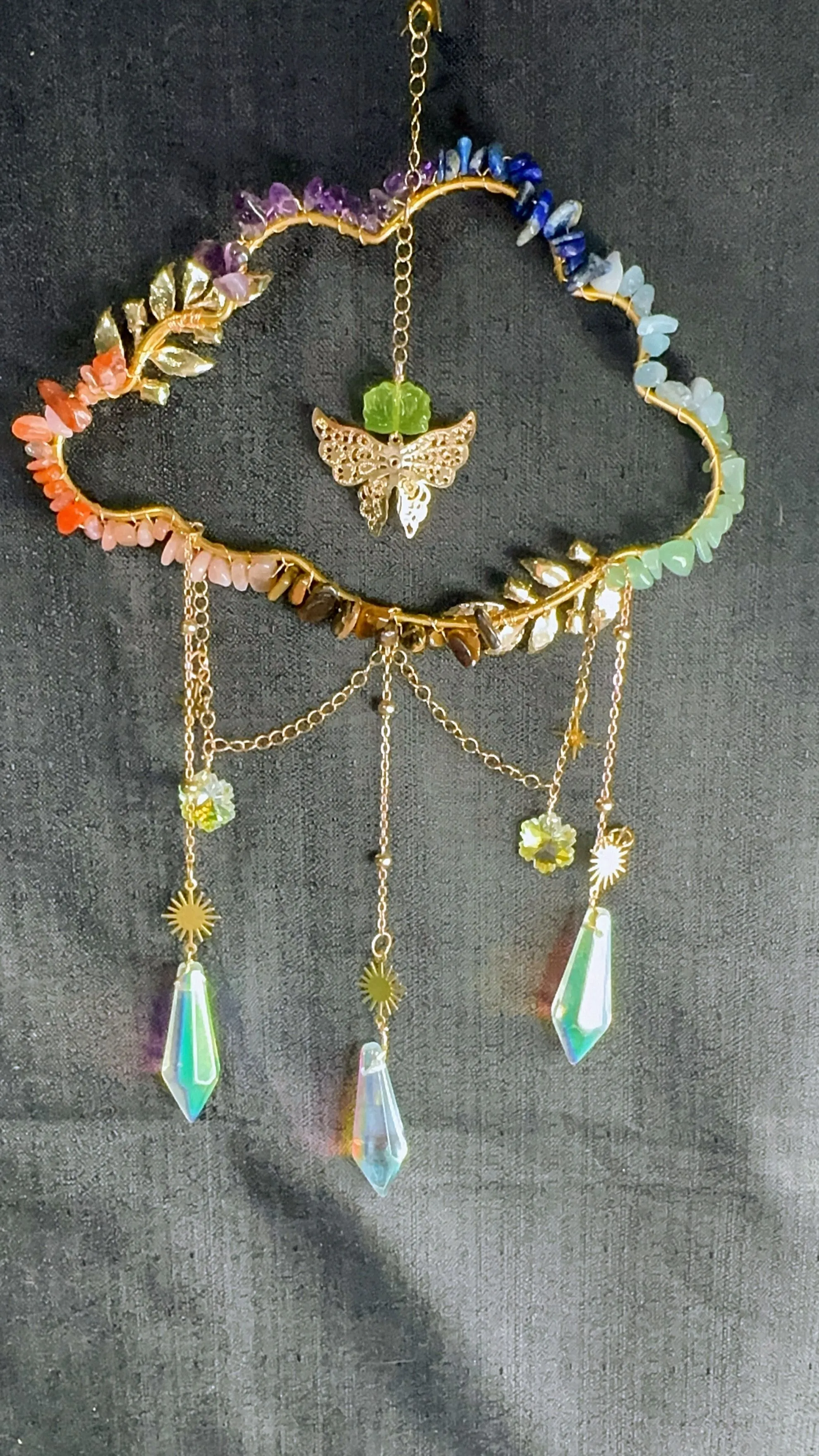 Product image for Chakra Chip Cloud Sun-Catcher