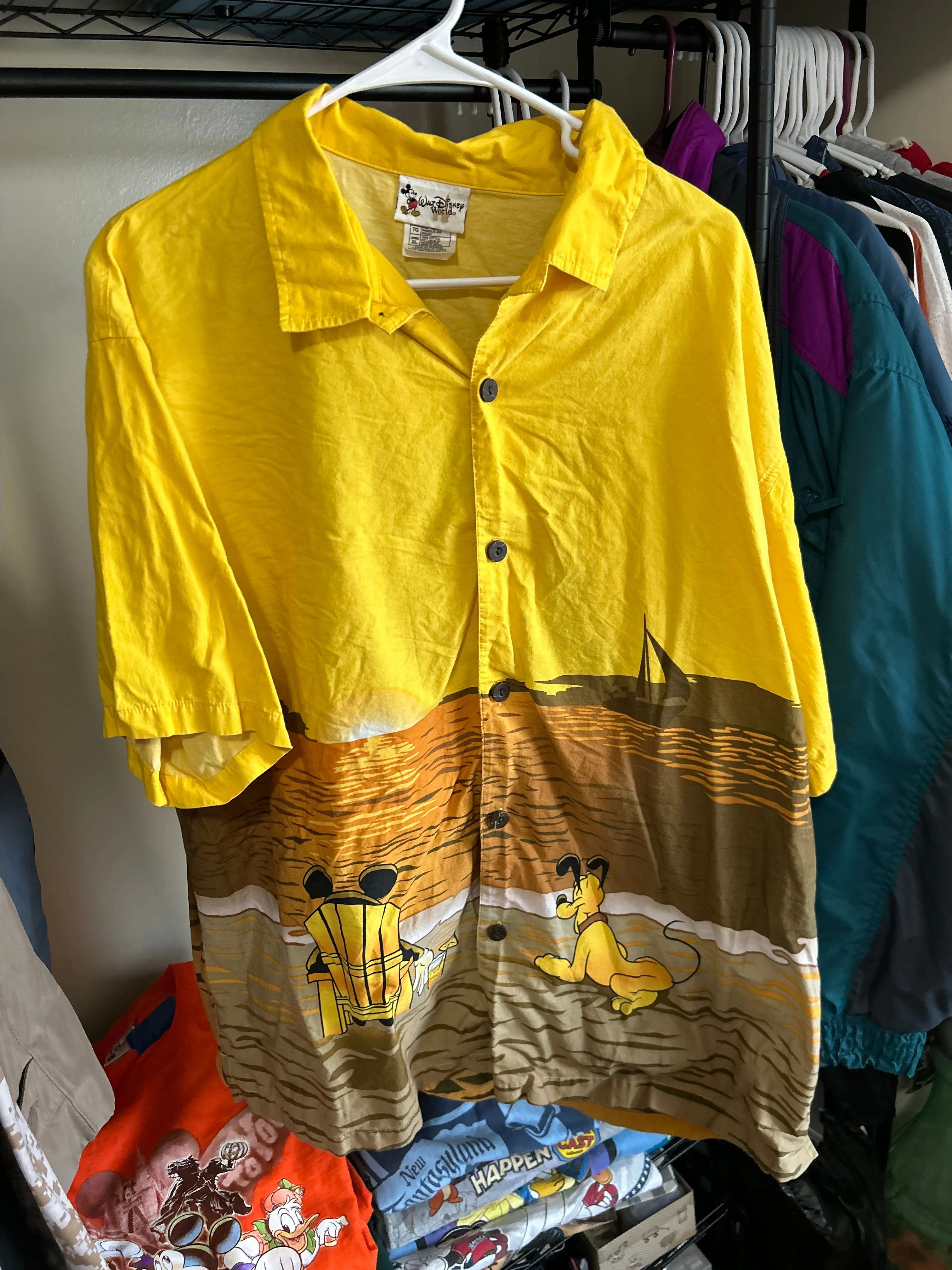 Product image for Disney Mickey Beach Button Up