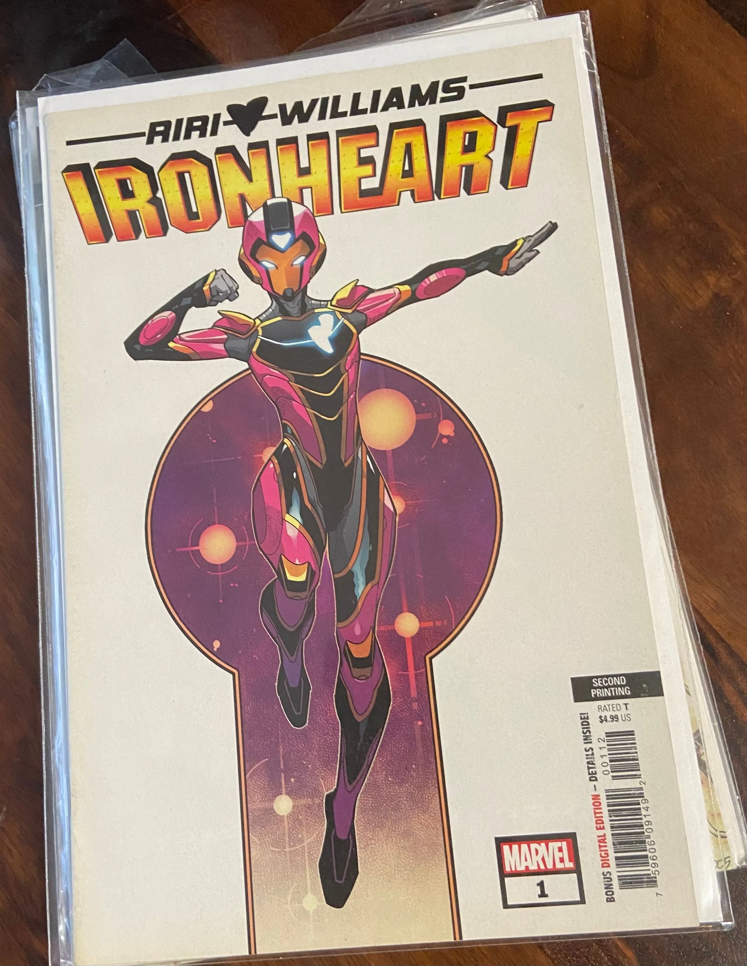 Product image for IRONHEART # 1 MARVEL 2018 VARIANT  1ST RIRI WILLIAMS SOLO 2ND PRINT