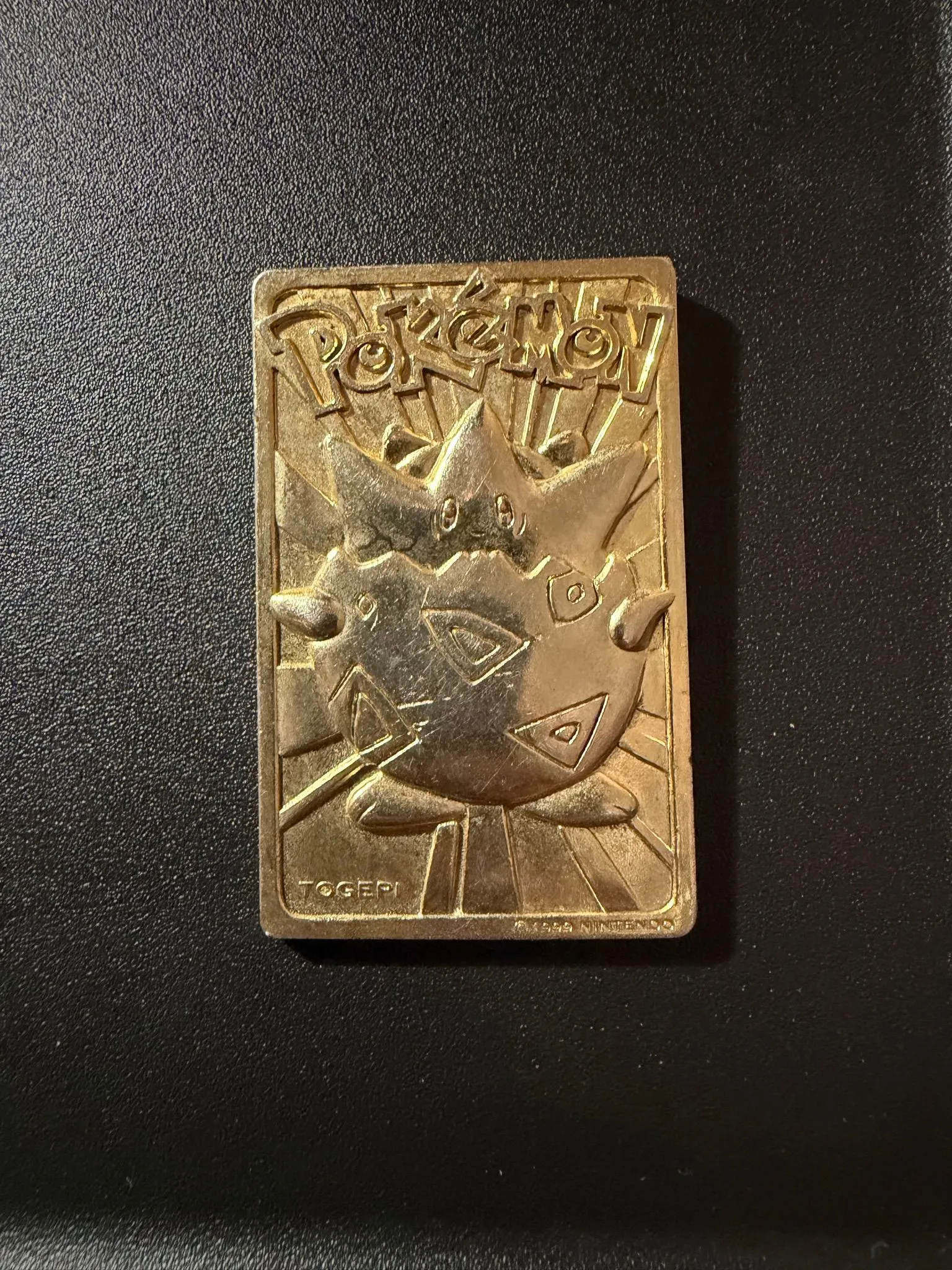 VINTAGE Nintendo Pokemon Togepi Special Edition 23K Gold Plated Trading Card   Whatnot: Shop, Sell, Connect