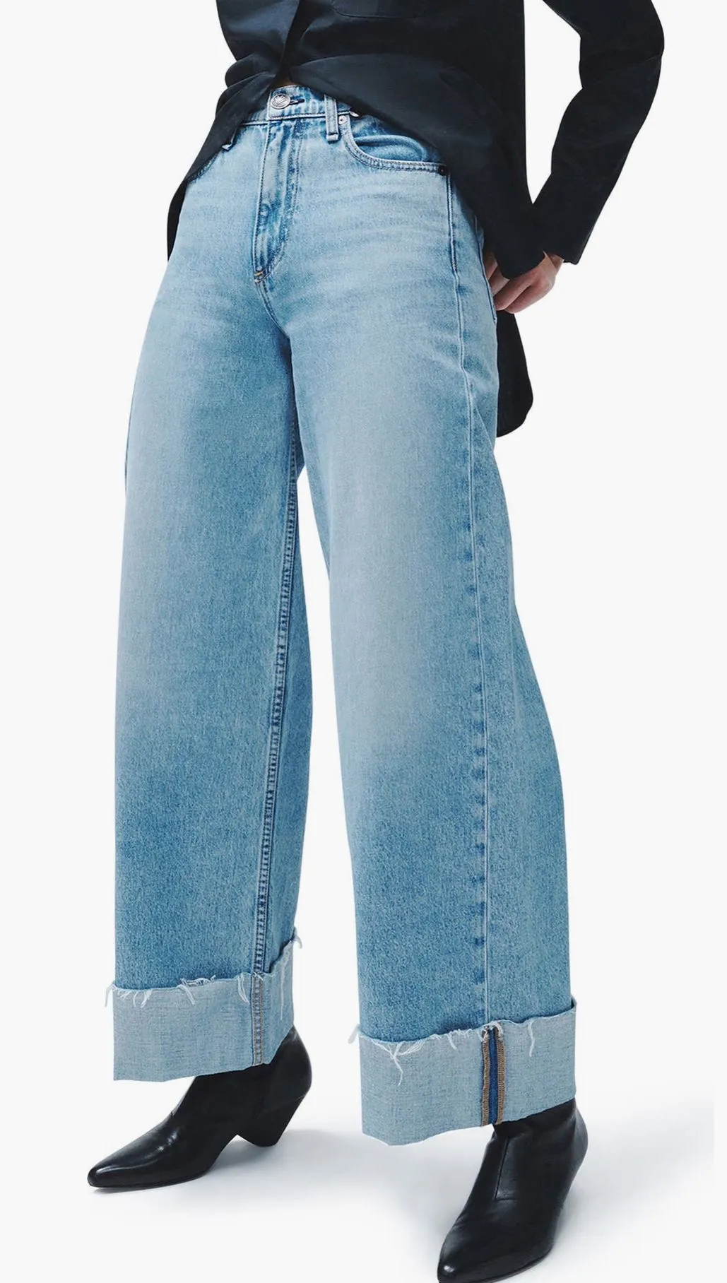 Product image for 28. (SIZE 33) NWT RAG & BONE SOFIE HR ULTRA WIDE LEG CROP