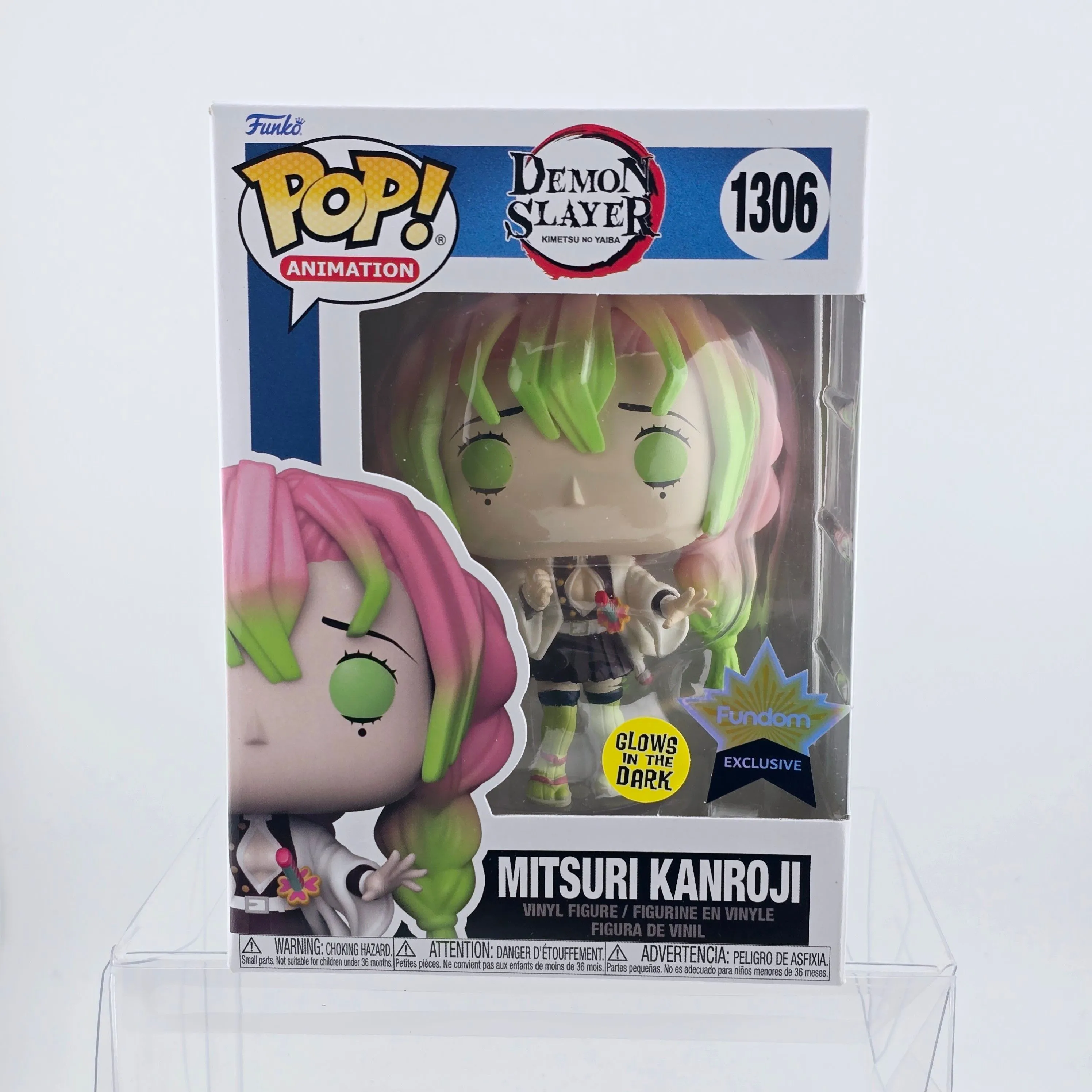 Product image for Demon Slayer - Mitsuri Kanroji - Glow in the Dark - Fundom Exclusive Funko Pop 1306