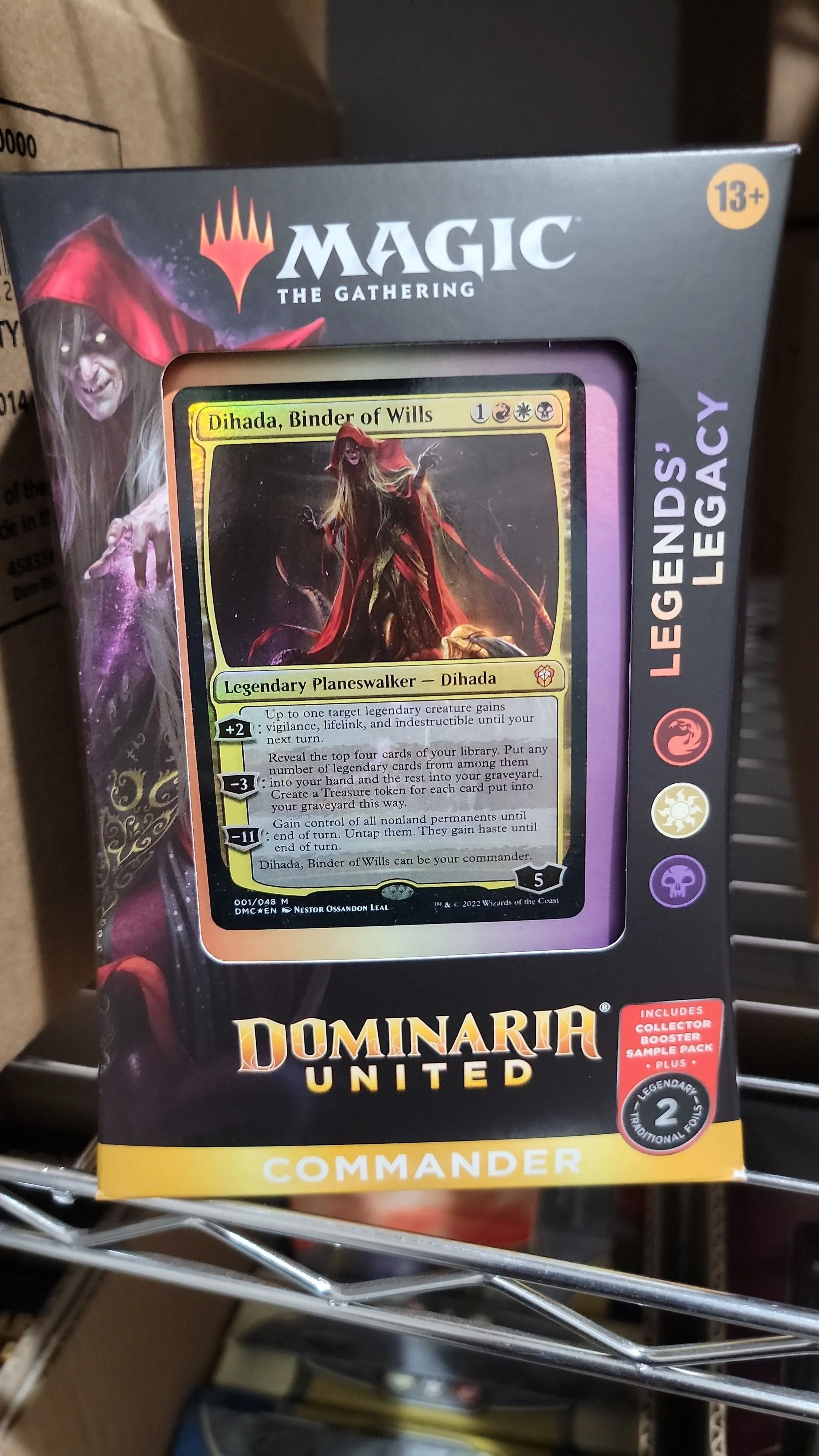 precon: Legends' Legacy [Dihada, binder of wills]  Whatnot: Shop, Sell,  Connect