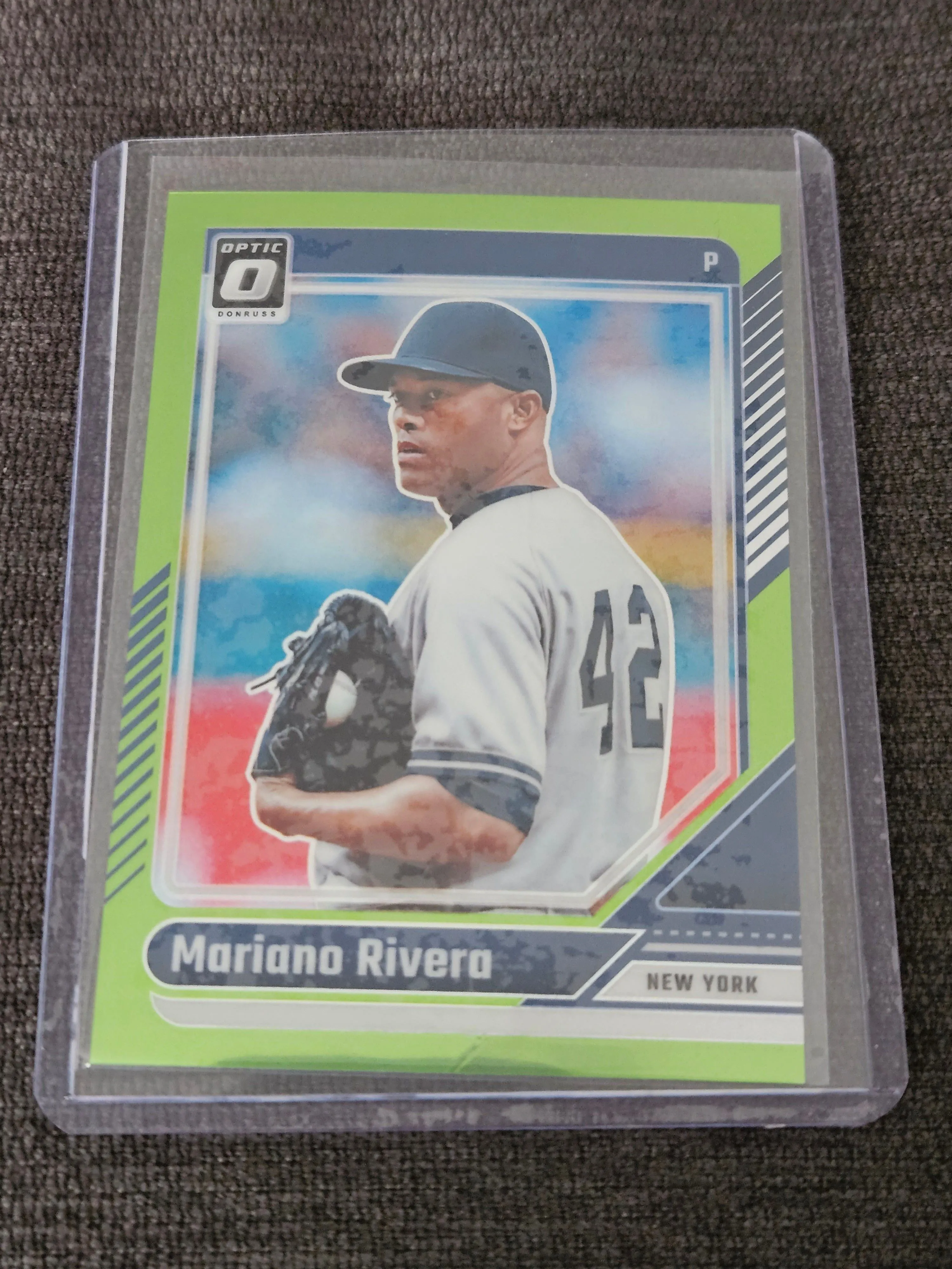 Product image for Donruss Optic Mariano Rivera lime green Prizm 117/149