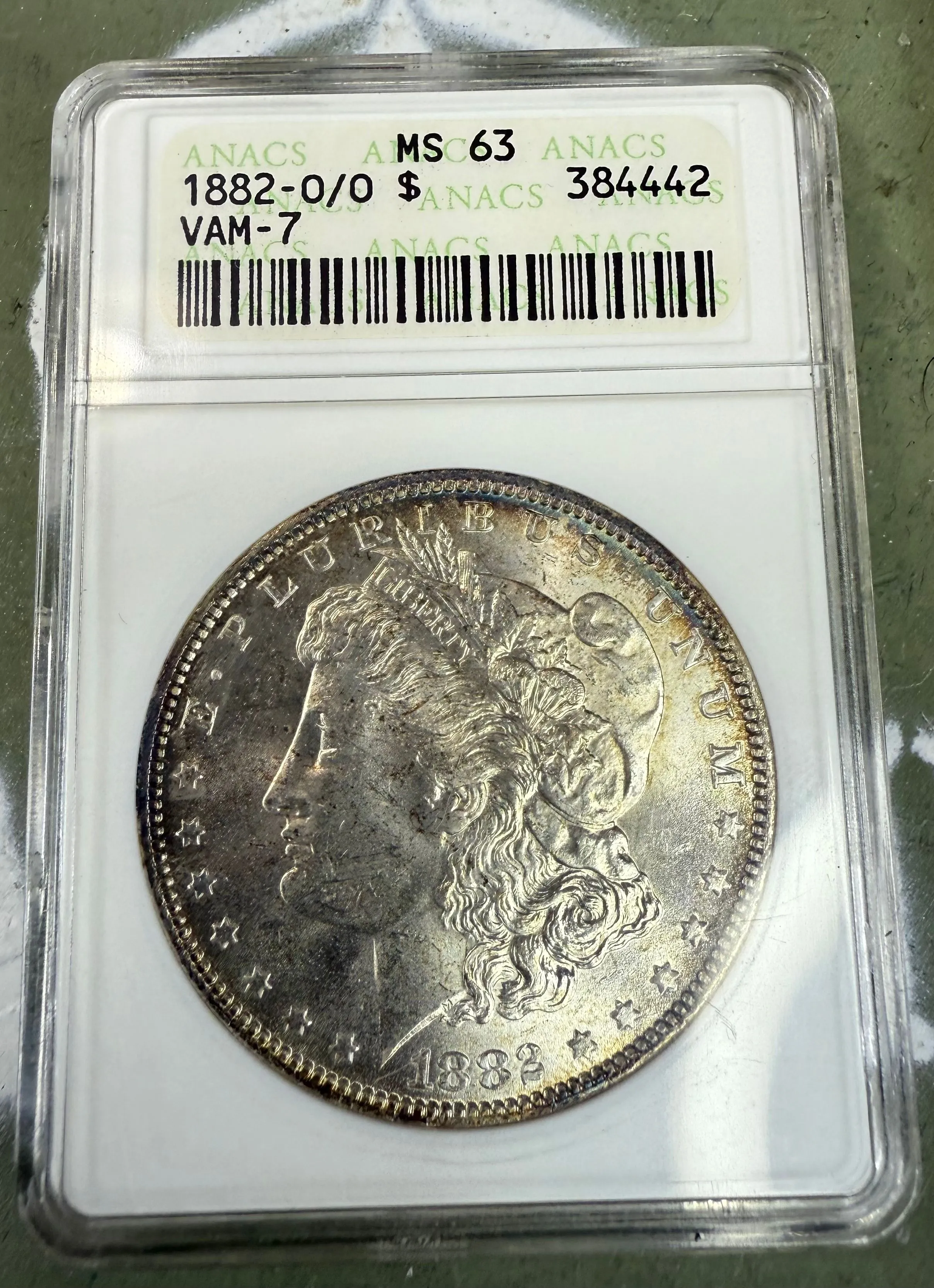 1882 O/O Morgan Silver Dollar old ANACS SOAPBOX MS63 VAM-7 · Whatnot: Shop,  Sell, Connect