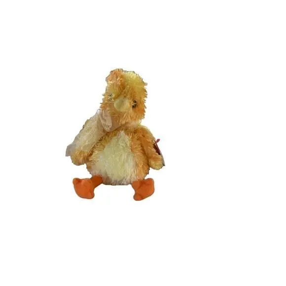 Product image for Ty Chickie Beanie Baby Stuffed Animal Yellow Orange