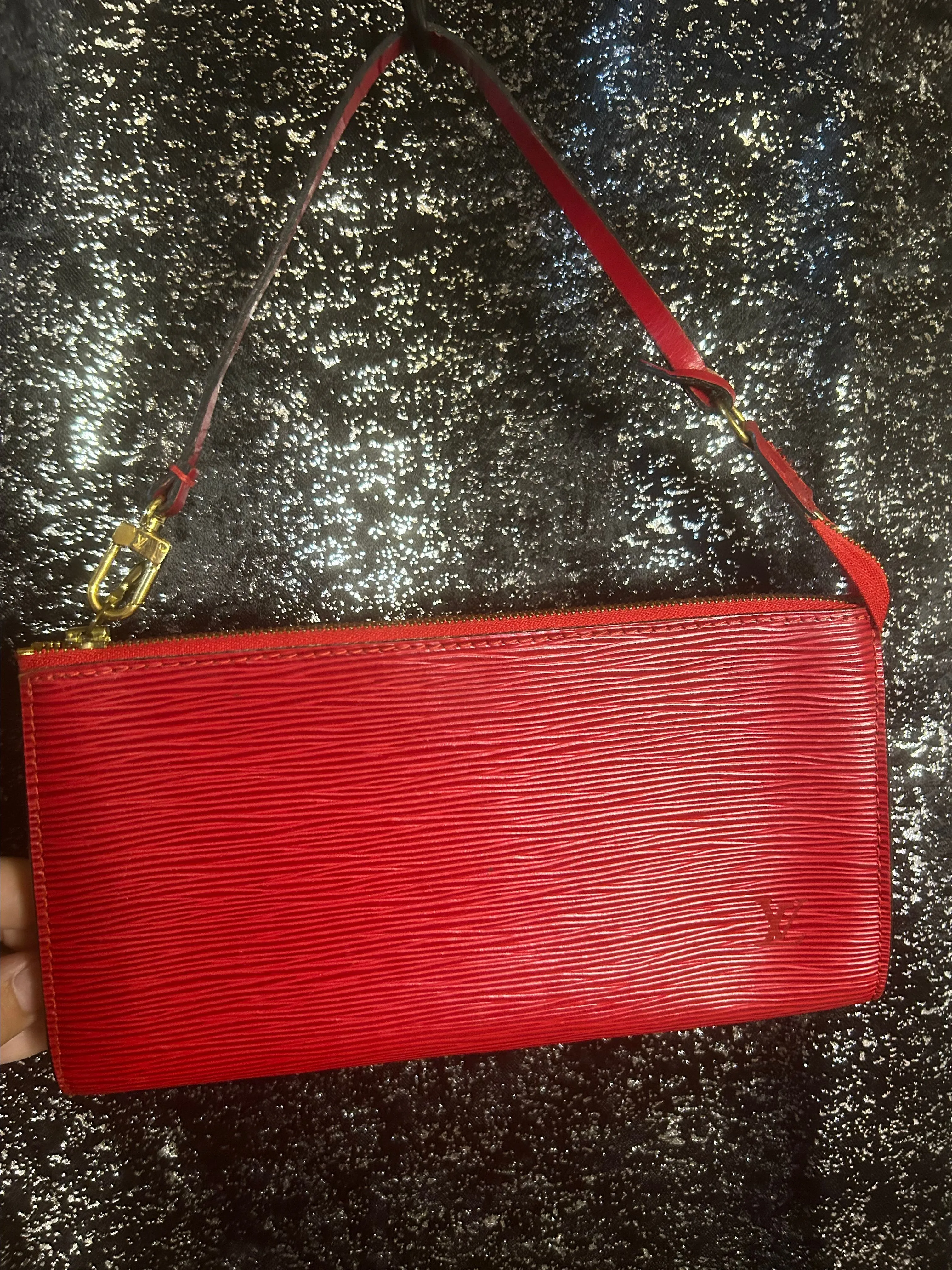 Product image for Louis Vuitton Red Epi Pouchette