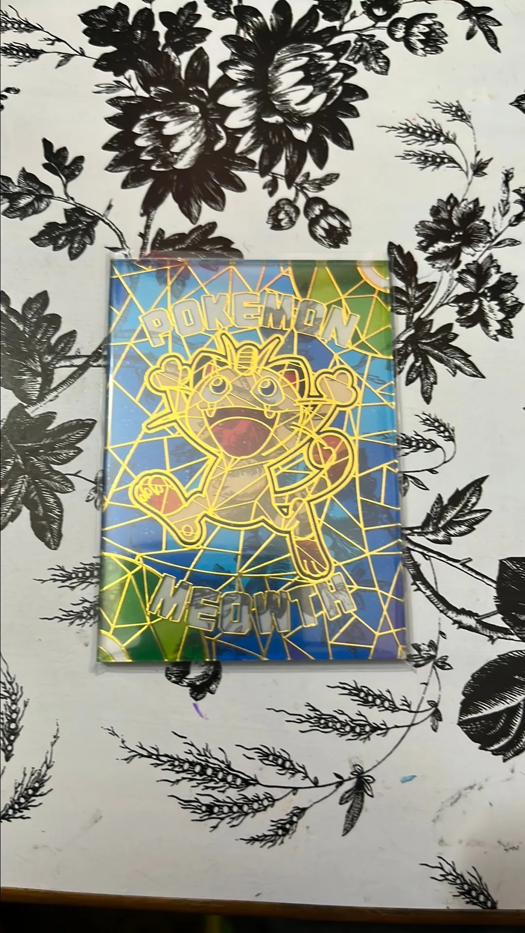 Product image for Pokémon EIF collection Meowth Stained Glass