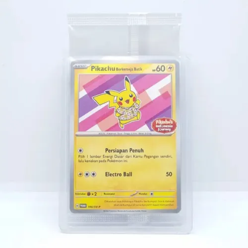 Product image for  SINGLES - SEALED PIKACHU BATIK - INDONSIA JOURNEY (PINK)