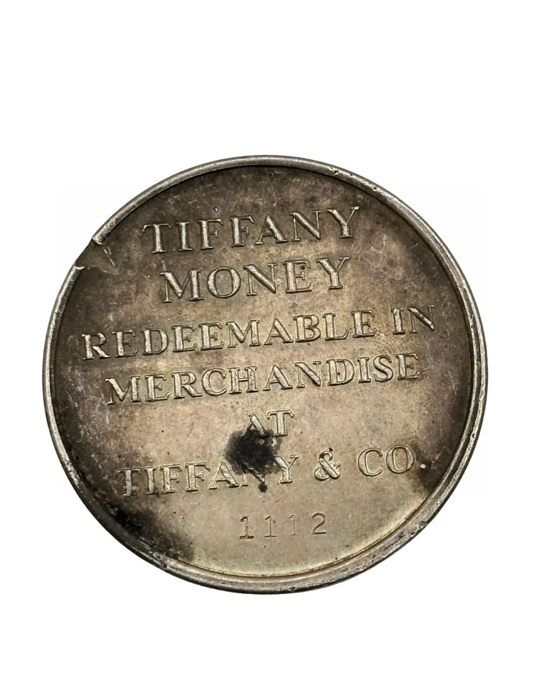 Product image for Rare Tiffany & CO Money $25 Twenty Five Token Coin Medal .925 Silver