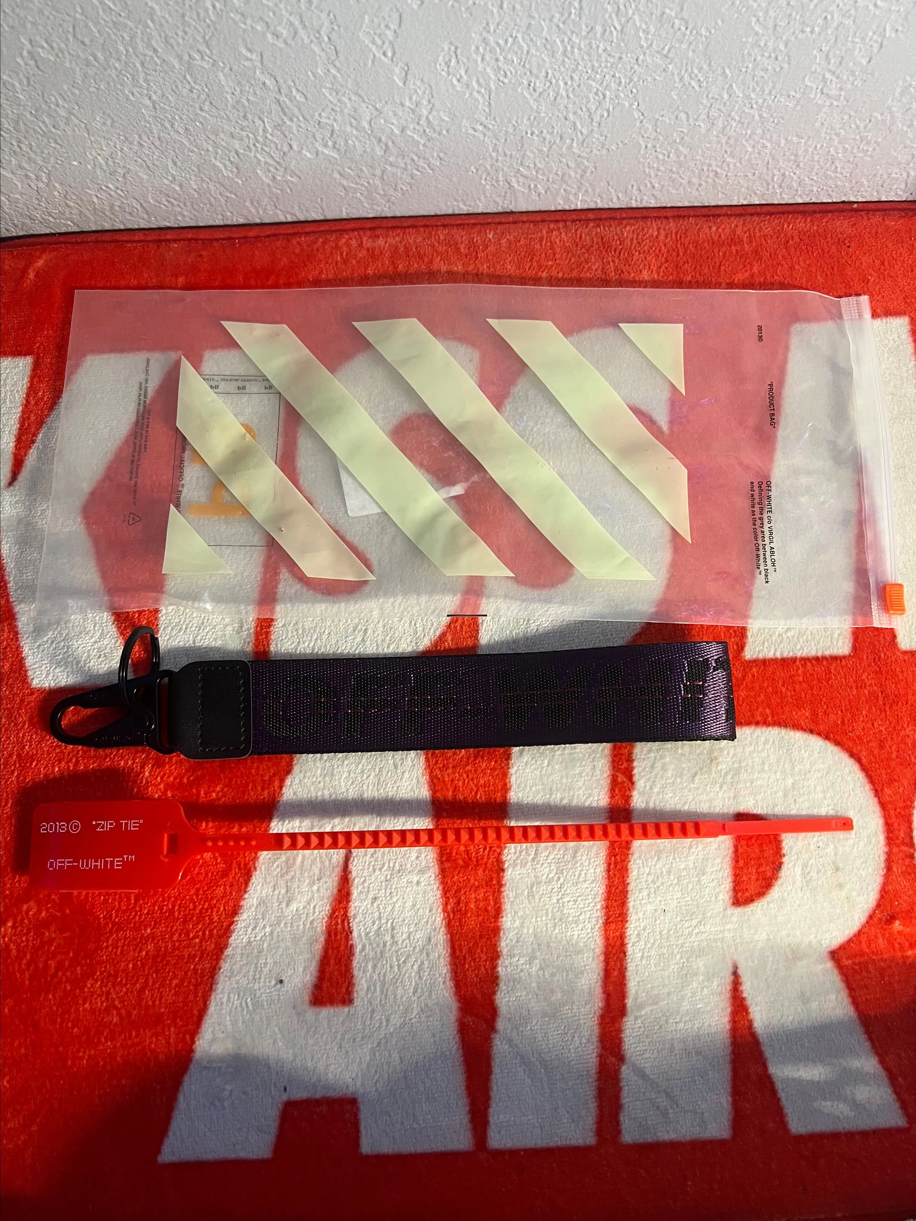 Product image for CUSTOM (Dark Purple) OFF-WHITE Lanyard