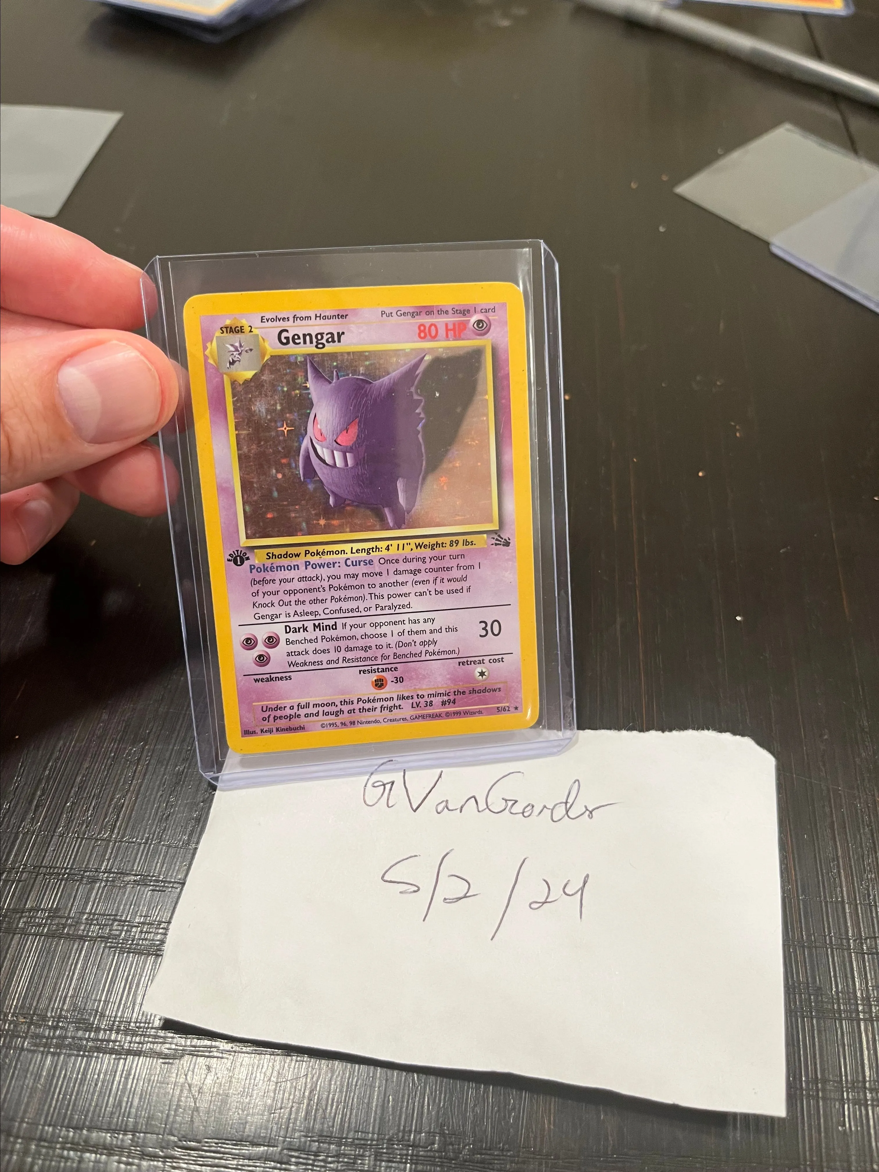 Product image for 1st edition Gengar fossil