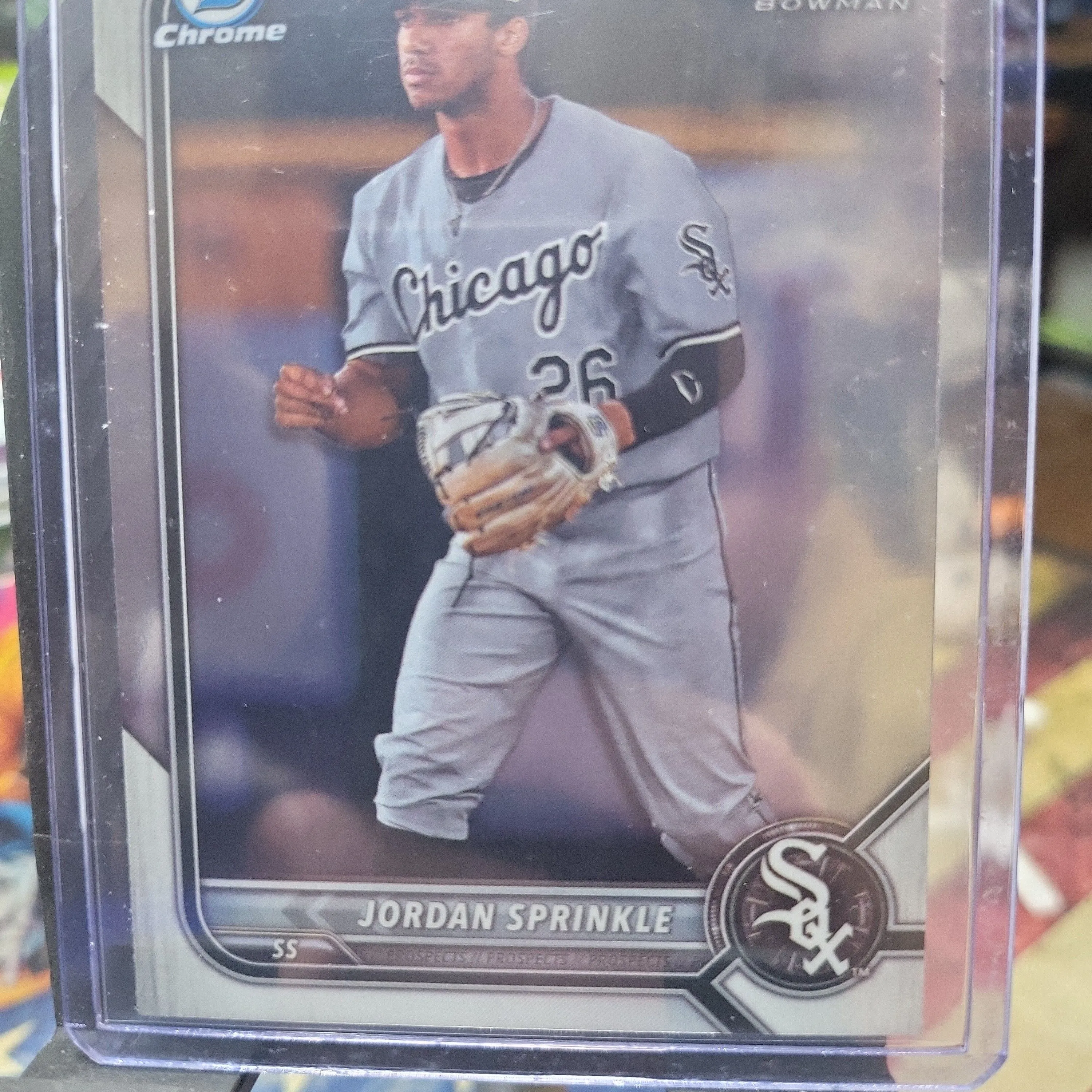 Product image for 2022 Bowman Chrome 1st Jordan Sprinkle WHITE SOX