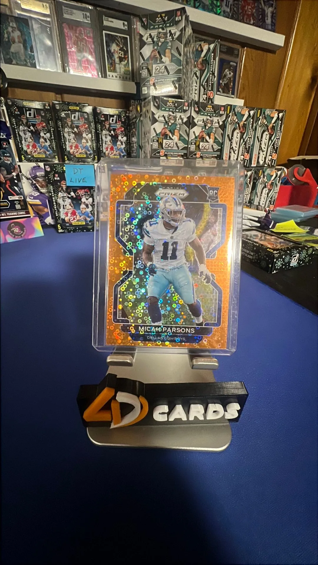 Product image for 2021 Prizm Micah Parsons Orange Disco