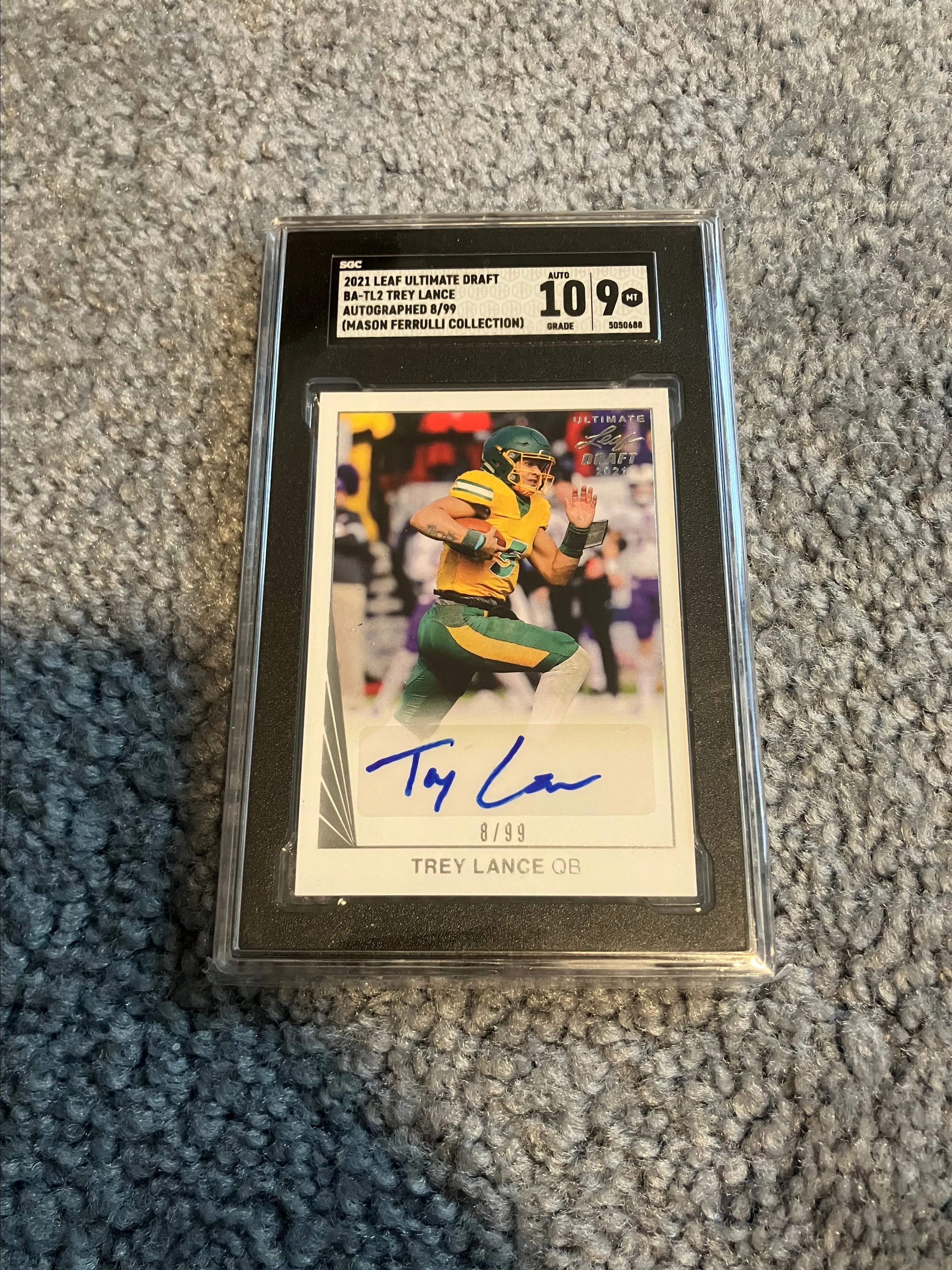 Product image for 2021 Leaf Ultimate Draft Trey Lance SGC Auto. 9