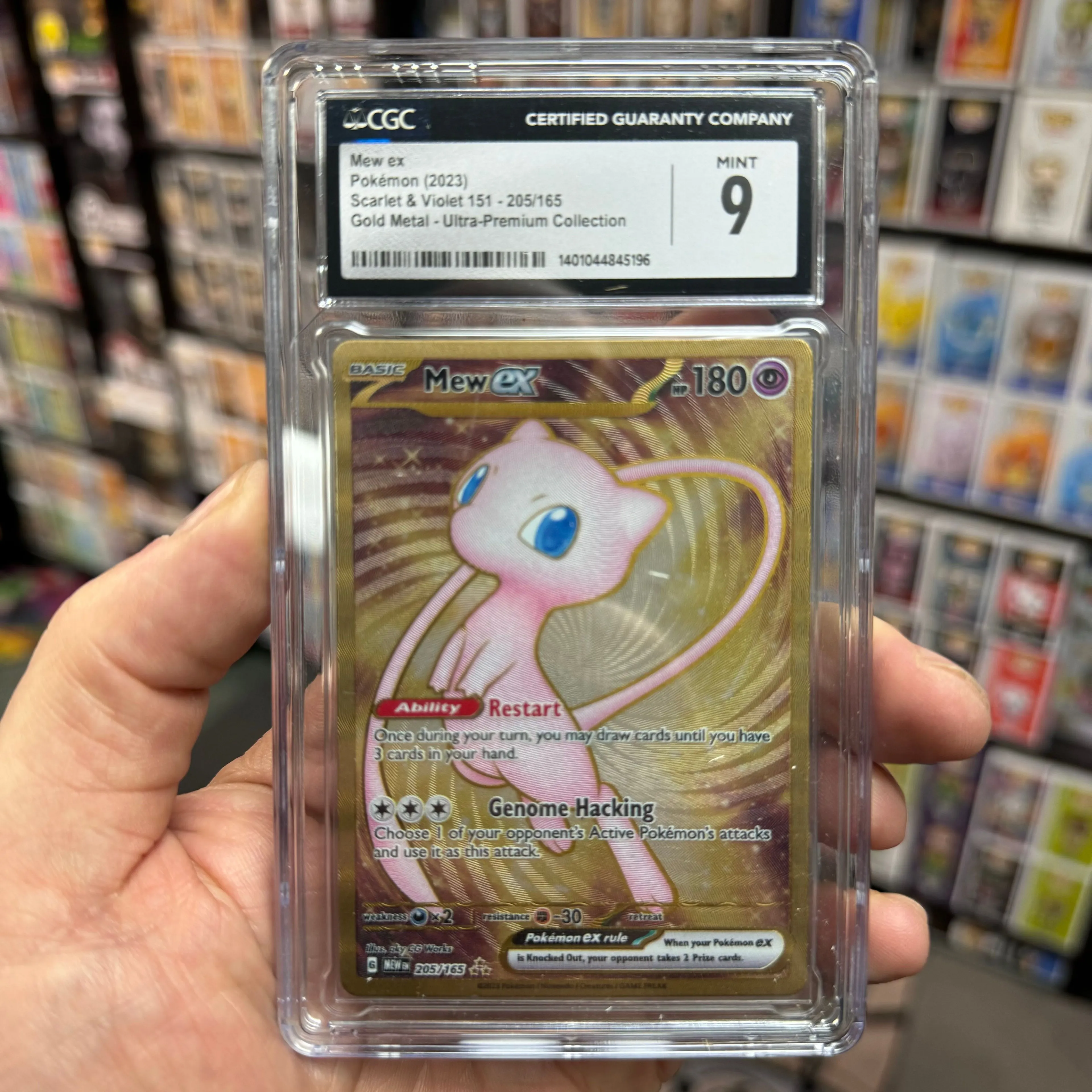 Product image for Pokémon Mew Ex *Gold Metal* CGC9 (US Version)