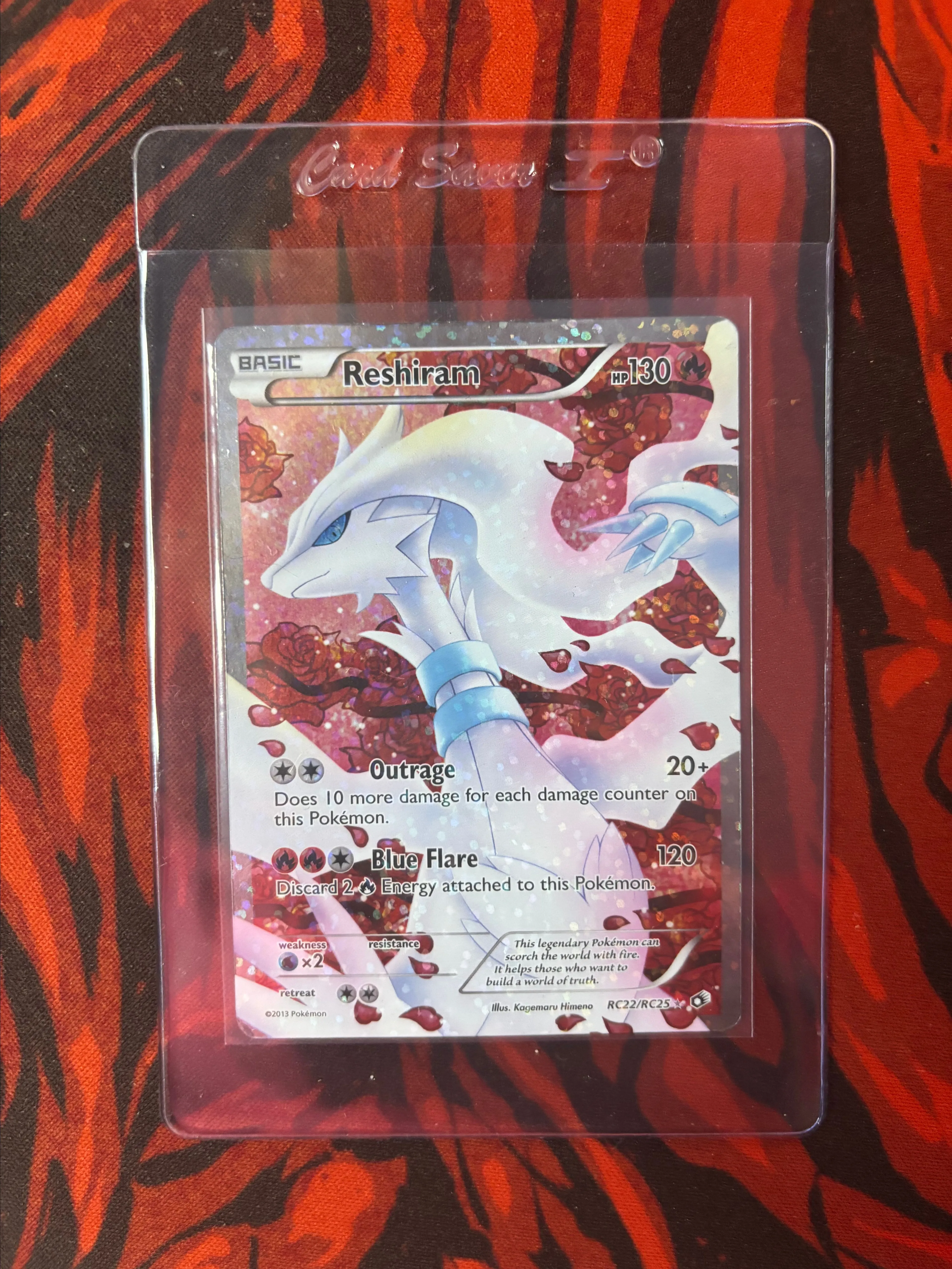 reshiram full art pokemon card Reshiram ex SR 160/086 main image 1