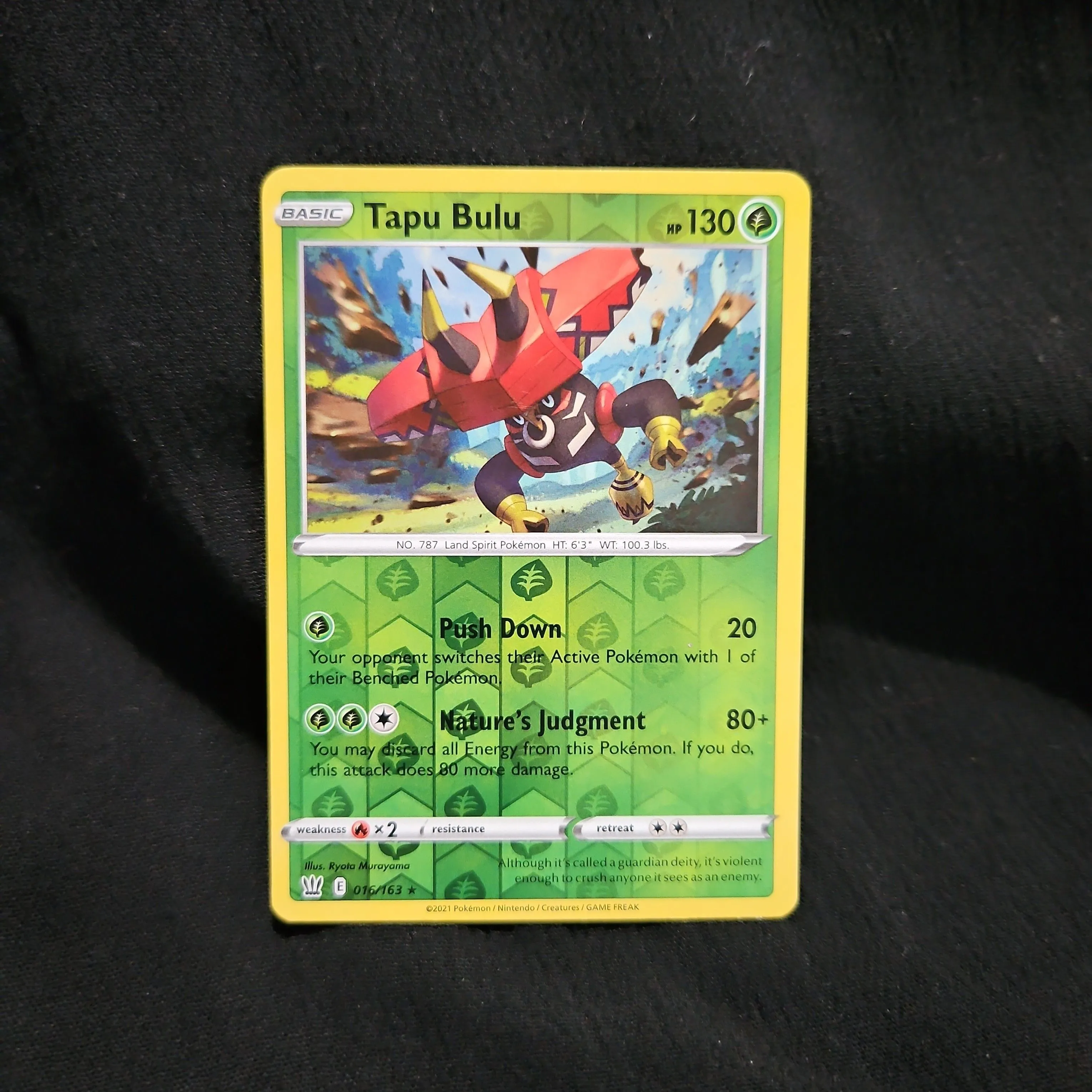 Tapu Bulu - Reverse Holofoil - Battle Styles - 2021 - Pokmon  Whatnot:  Shop, Sell, Connect