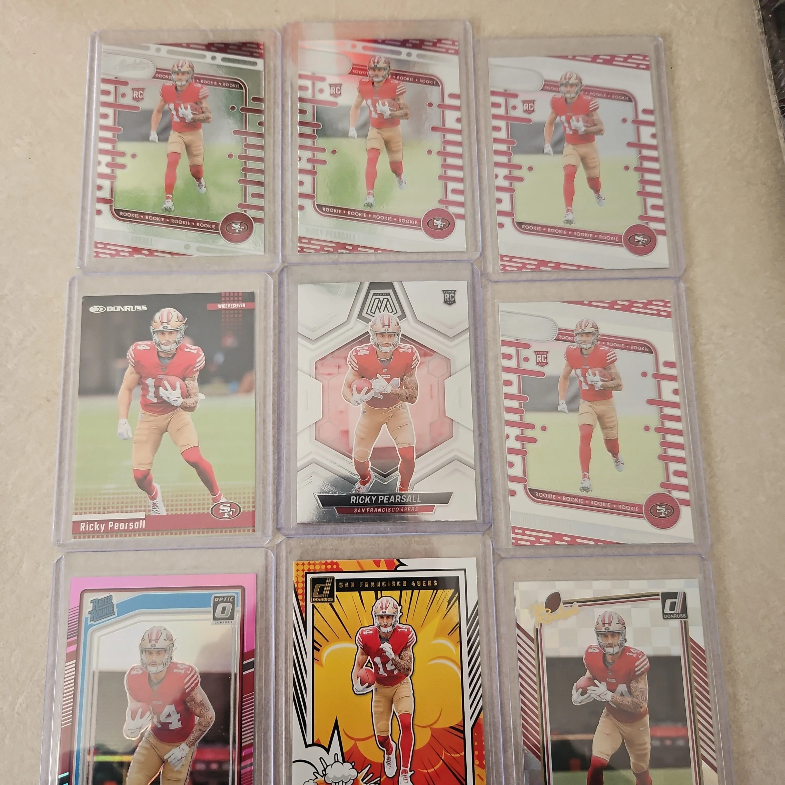 Product image for Ricky Pearsall 9 Card Lot