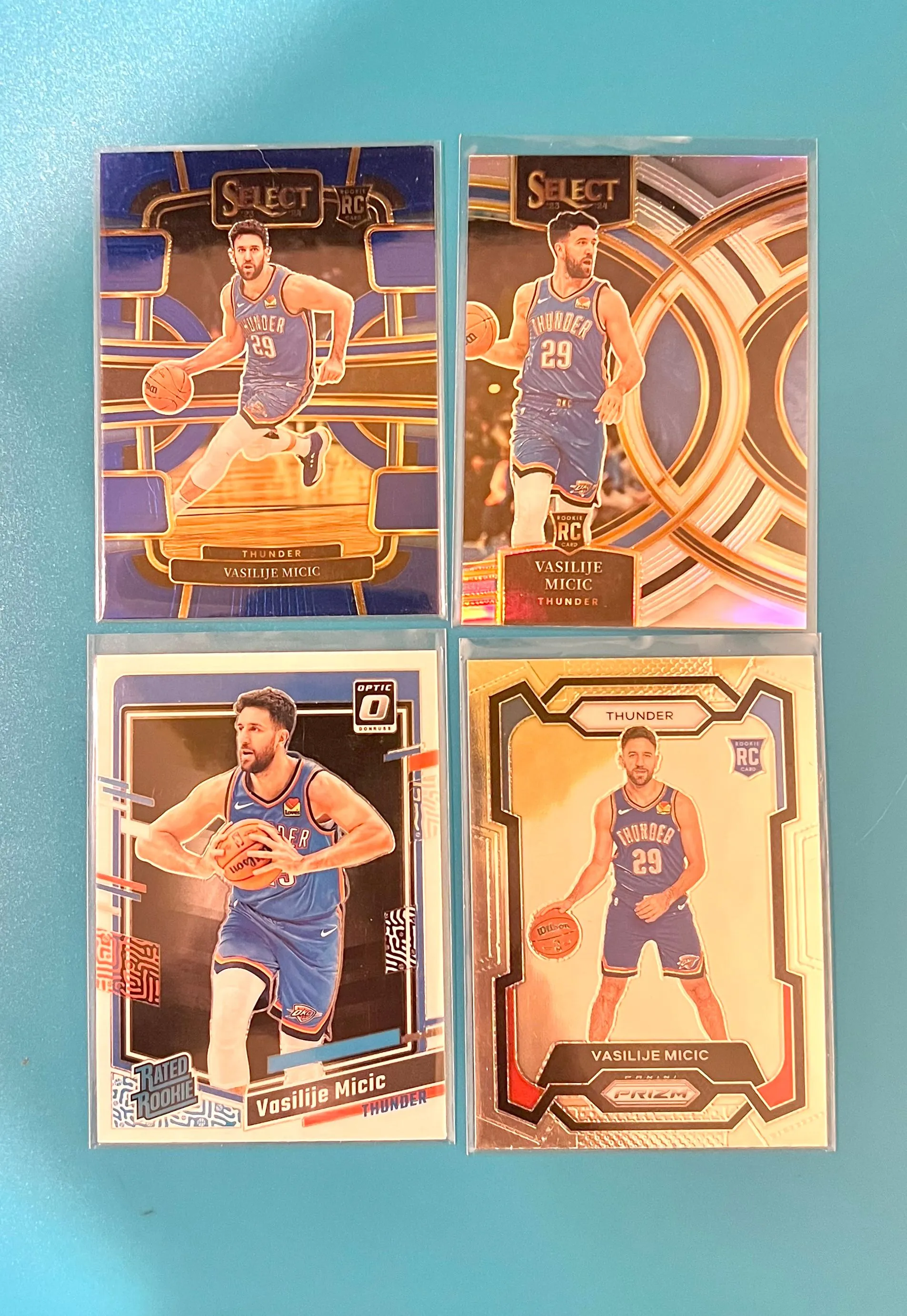 Product image for Vasilije Micic Rookie Card Lot OKC Oklahoma City Thunder