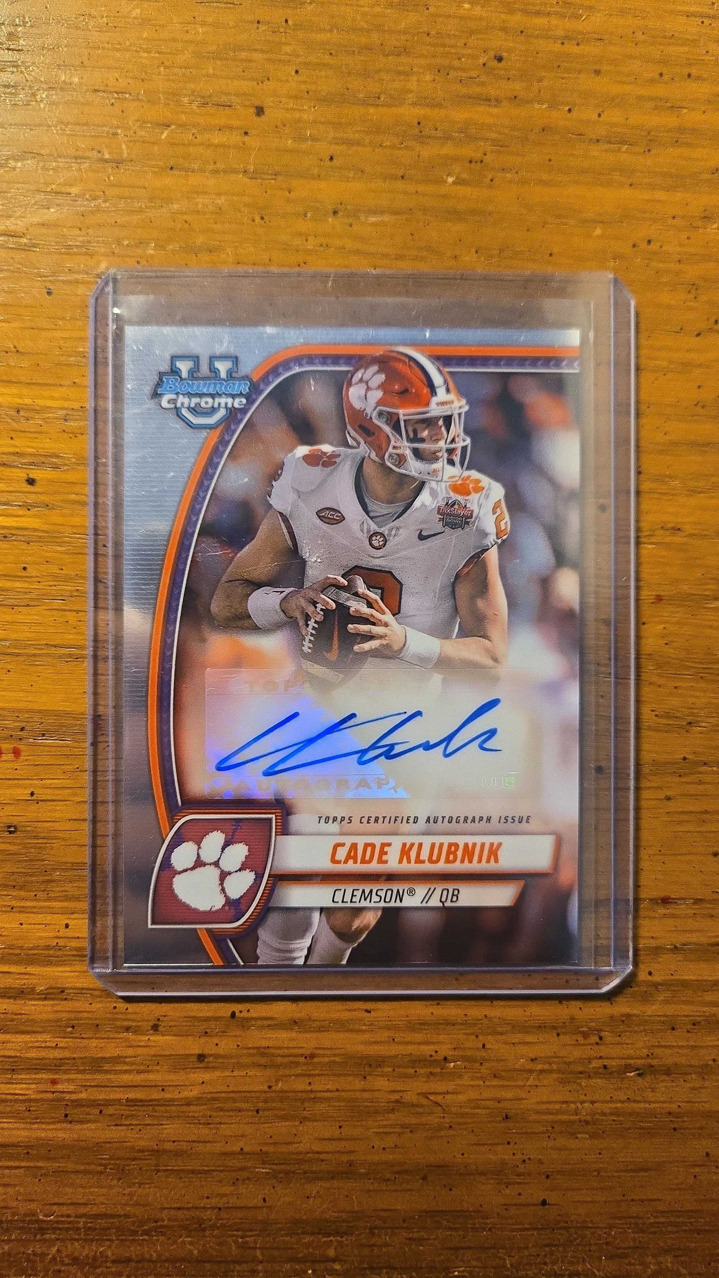 Product image for 2024 Bowman University Chrome - Prospect Auto Cade Klubnik #PA-CKL