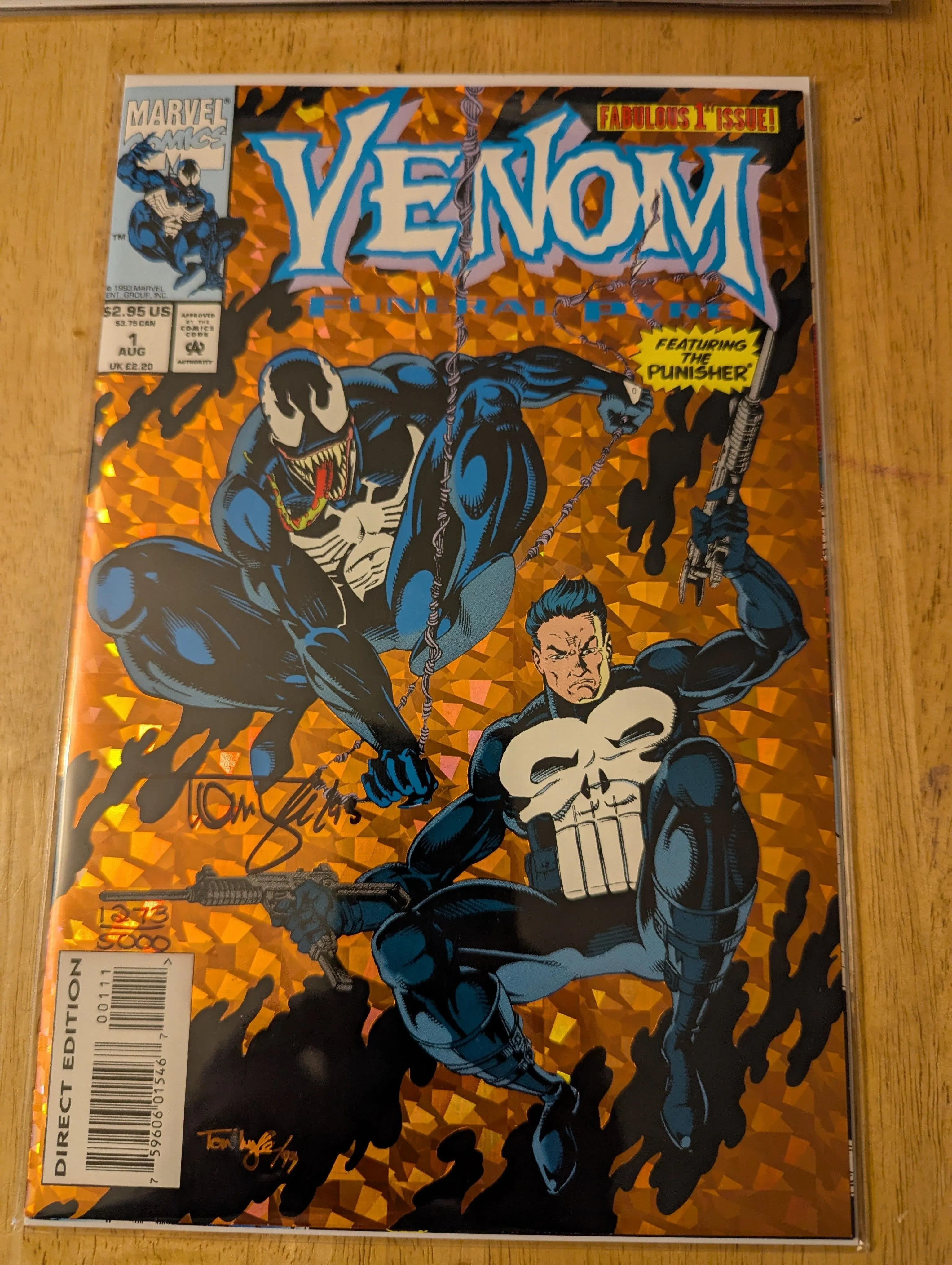 Product image for VENOM FUNERAL PYRE #1, Signed by Artist TOM LYLE, /5000, COA