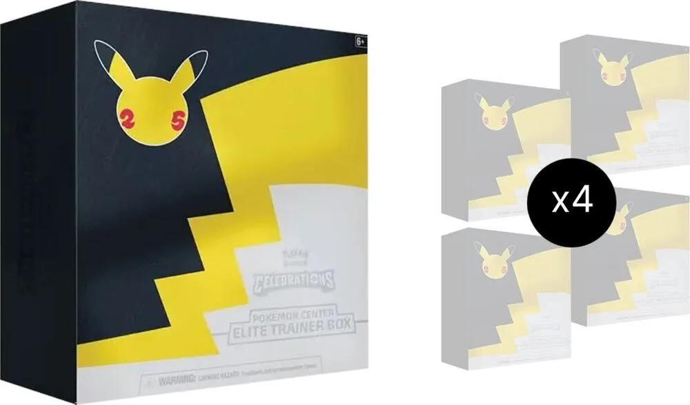 Product image for Celebrations Pokemon Center ETB Sealed Case (Exclusive) - Celebrations (CLB)
