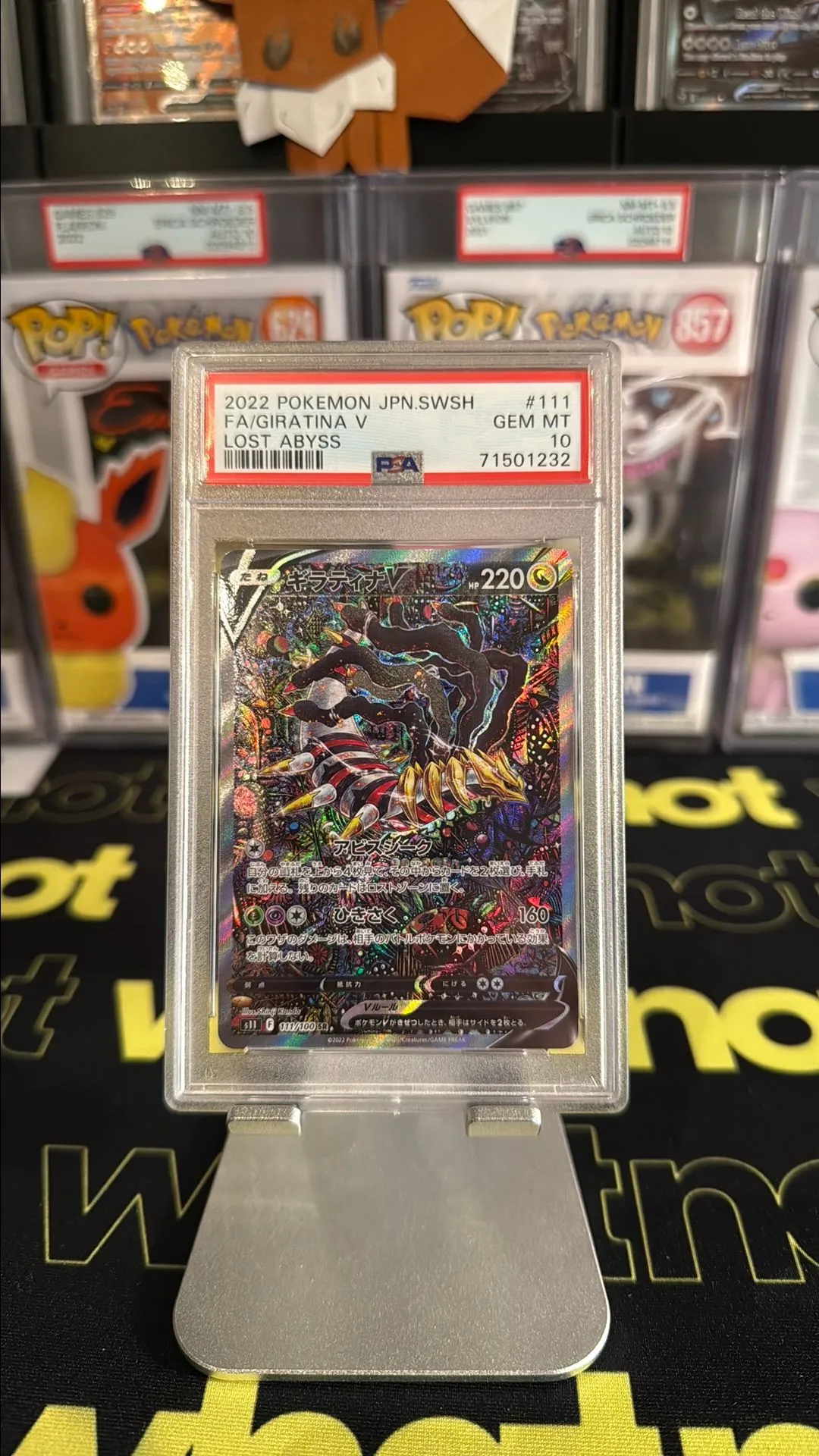 Product image for 2022 Pokemon Japanese Sword & Shield Lost Abyss Fa/Giratina V Lost Abyss PSA GEM MT 10