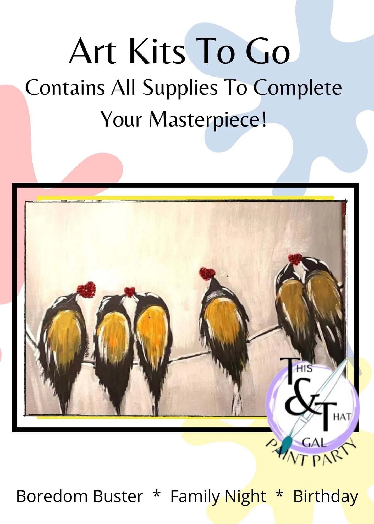 Product image for Art Kit - Birds on a wire