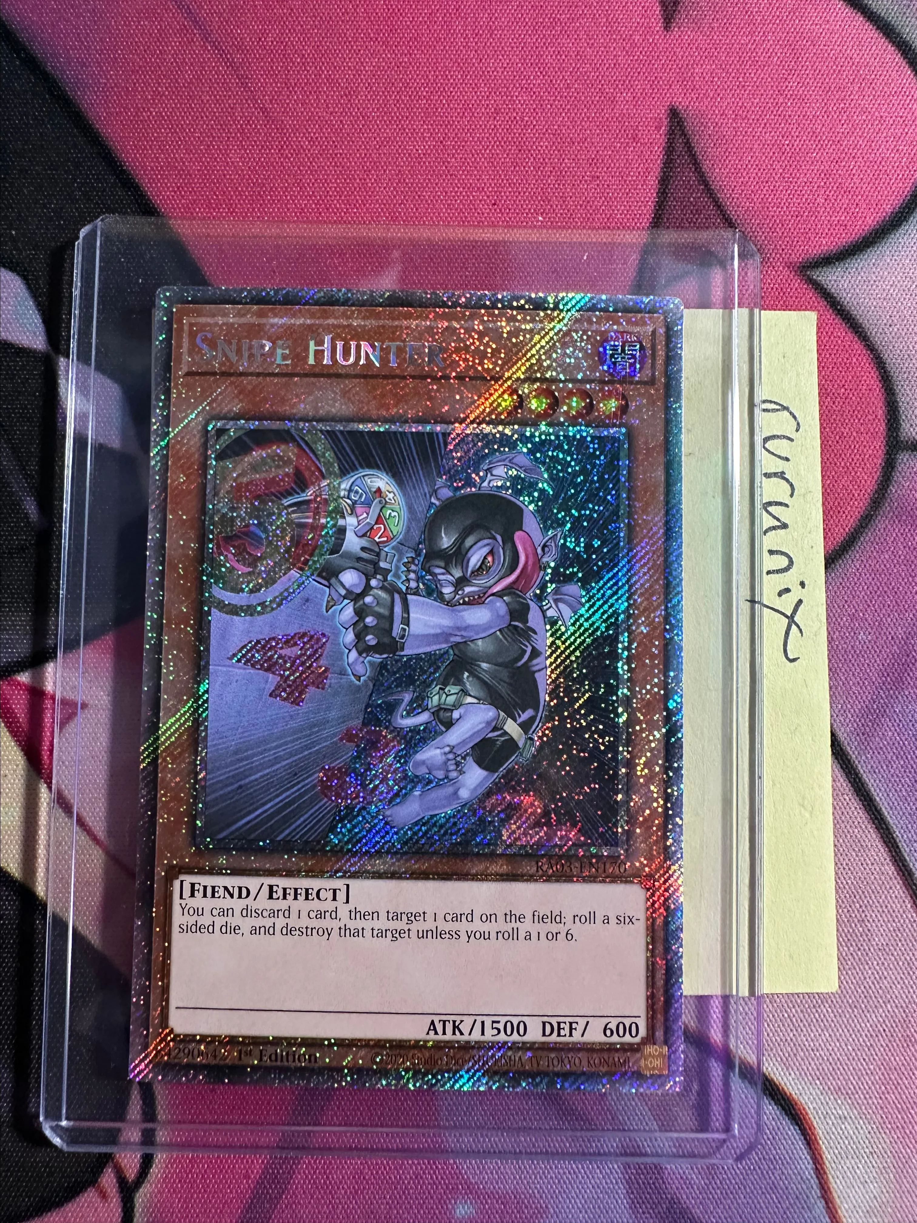 Yugioh Snipe Hunter RA03-EN170 Platinum Secret Rare - Quarter Century  Bonanza  Whatnot: Shop, Sell, Connect