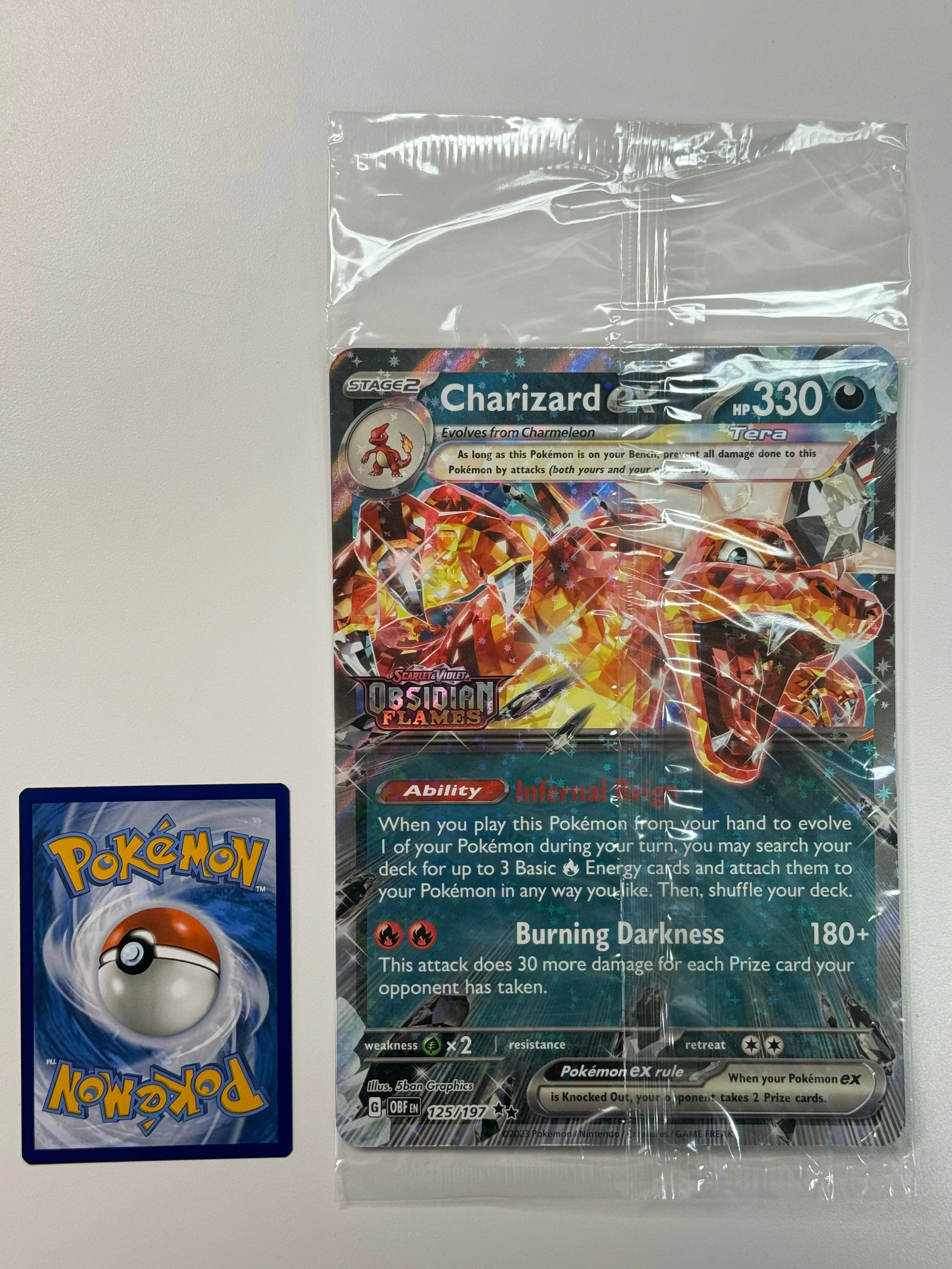 jumbo pokemon card charizard SM230 Charizard & Braixen GX TAG TEAM | Jumbo Oversized Black Star Pro main image 1